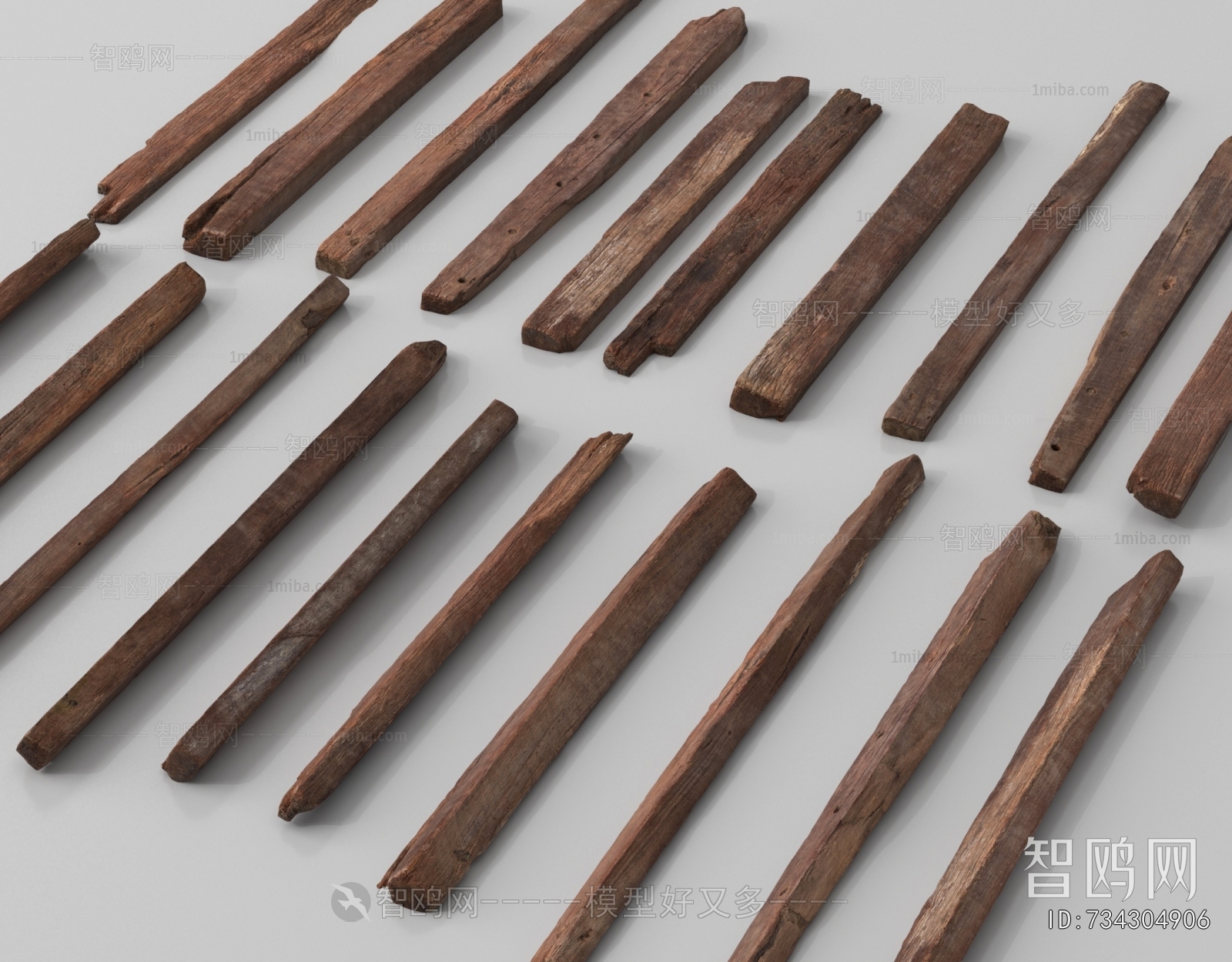 Wabi-sabi Style Column