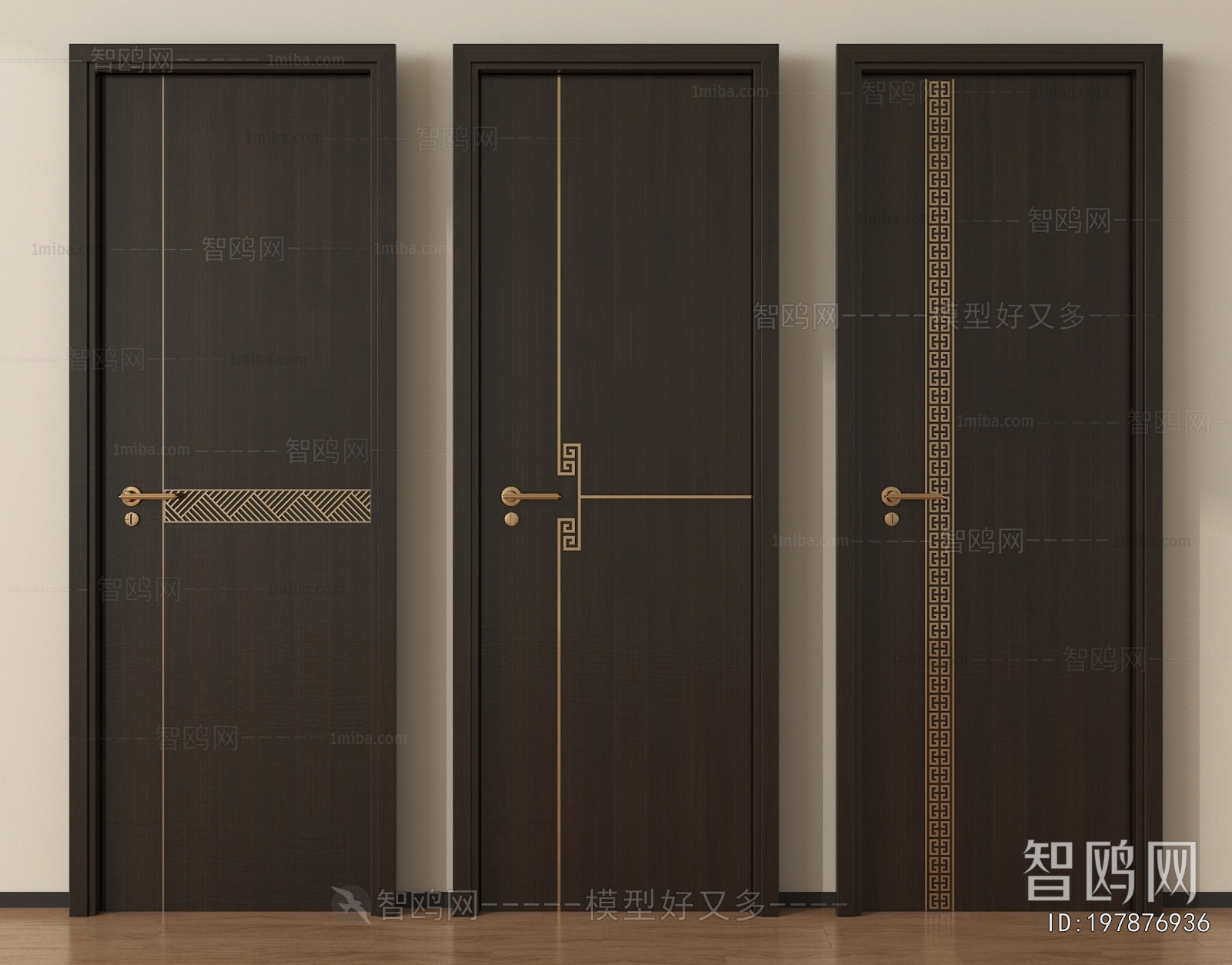 New Chinese Style Single Door