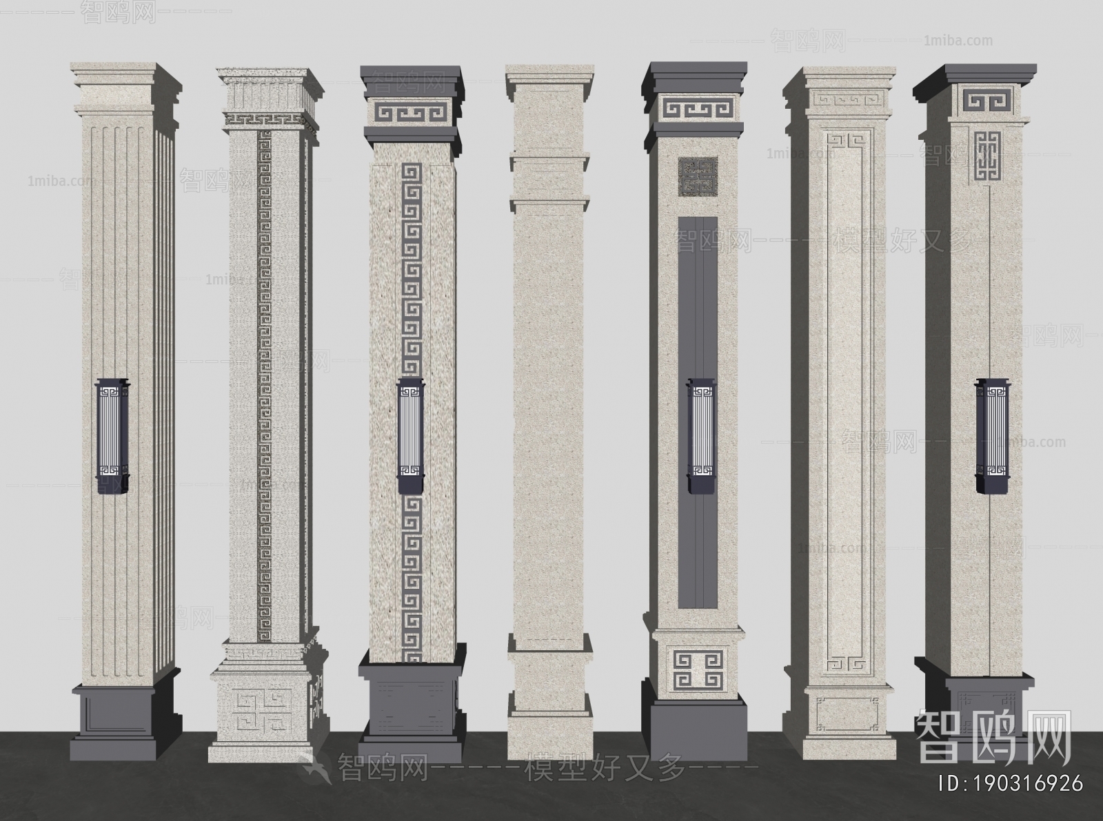 New Chinese Style Column