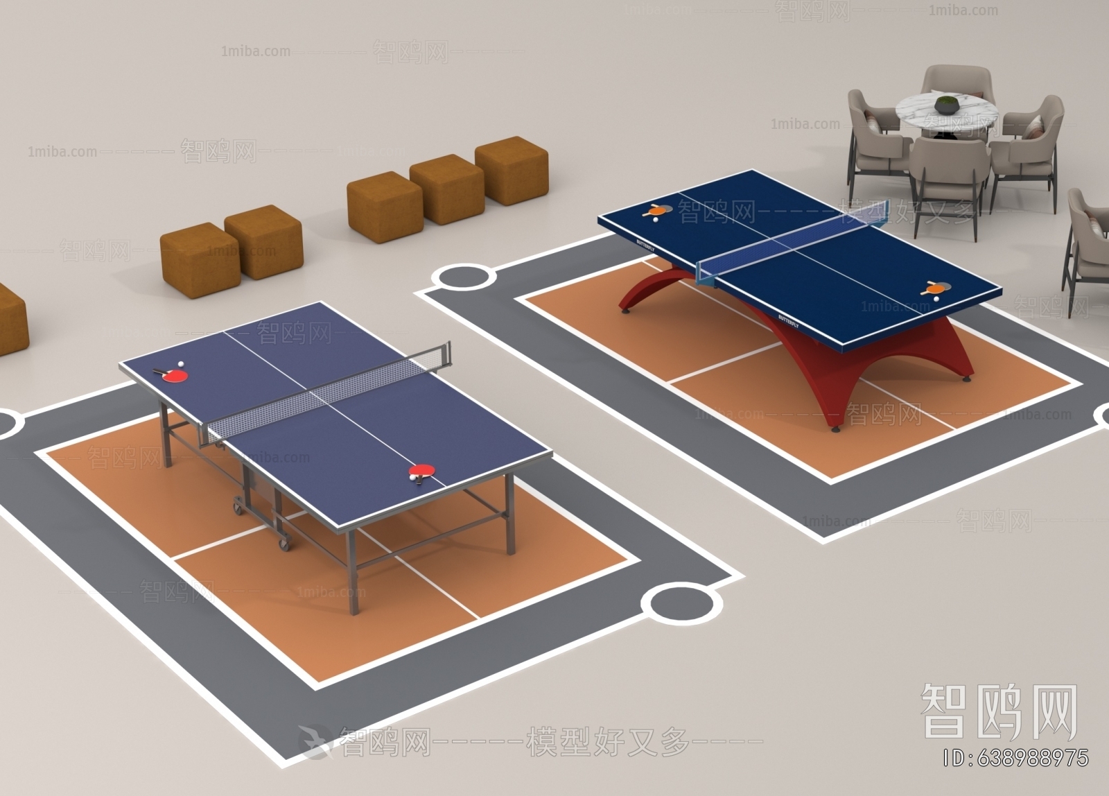 Modern Table-tennis Table