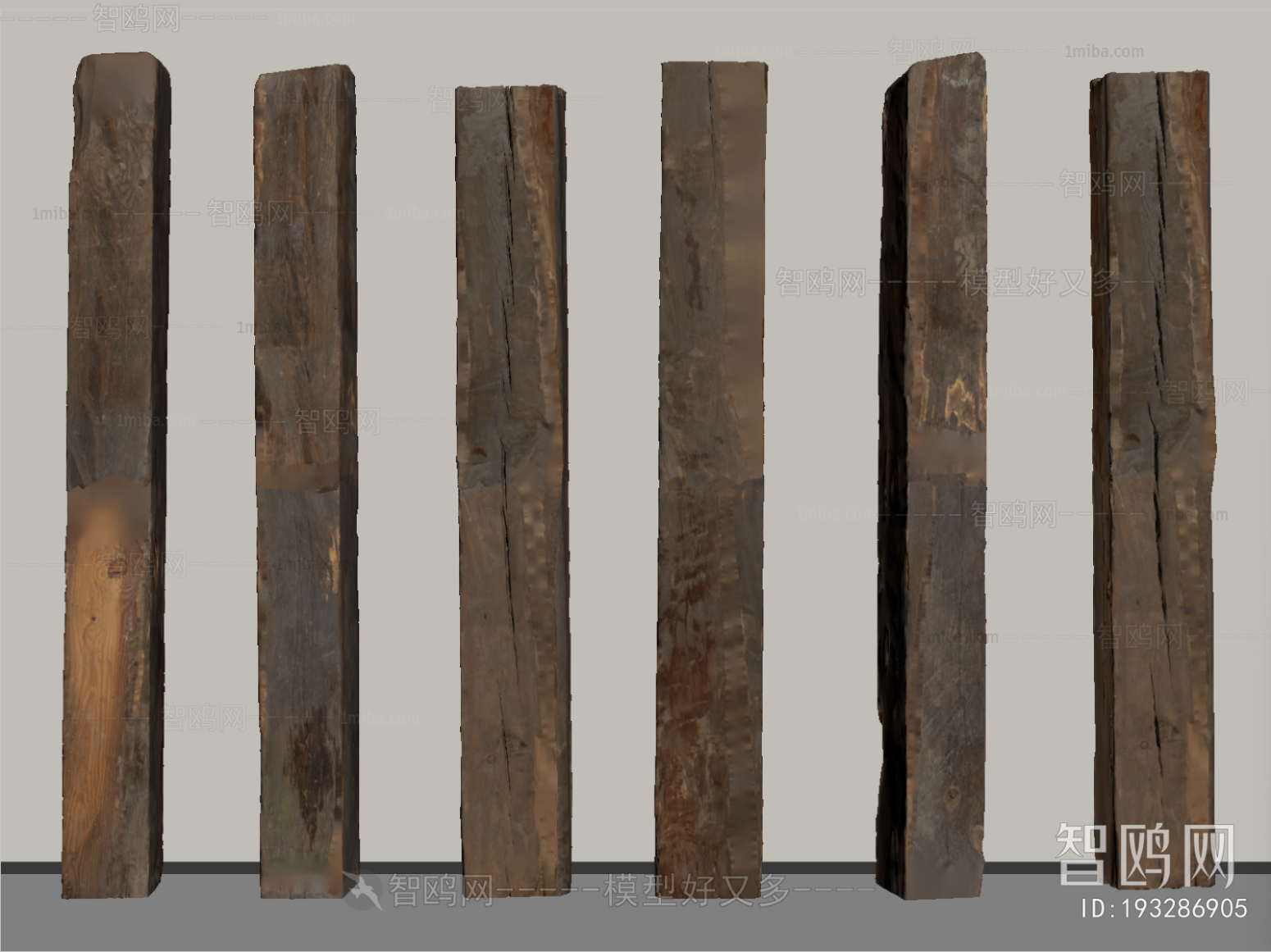 Wabi-sabi Style Column