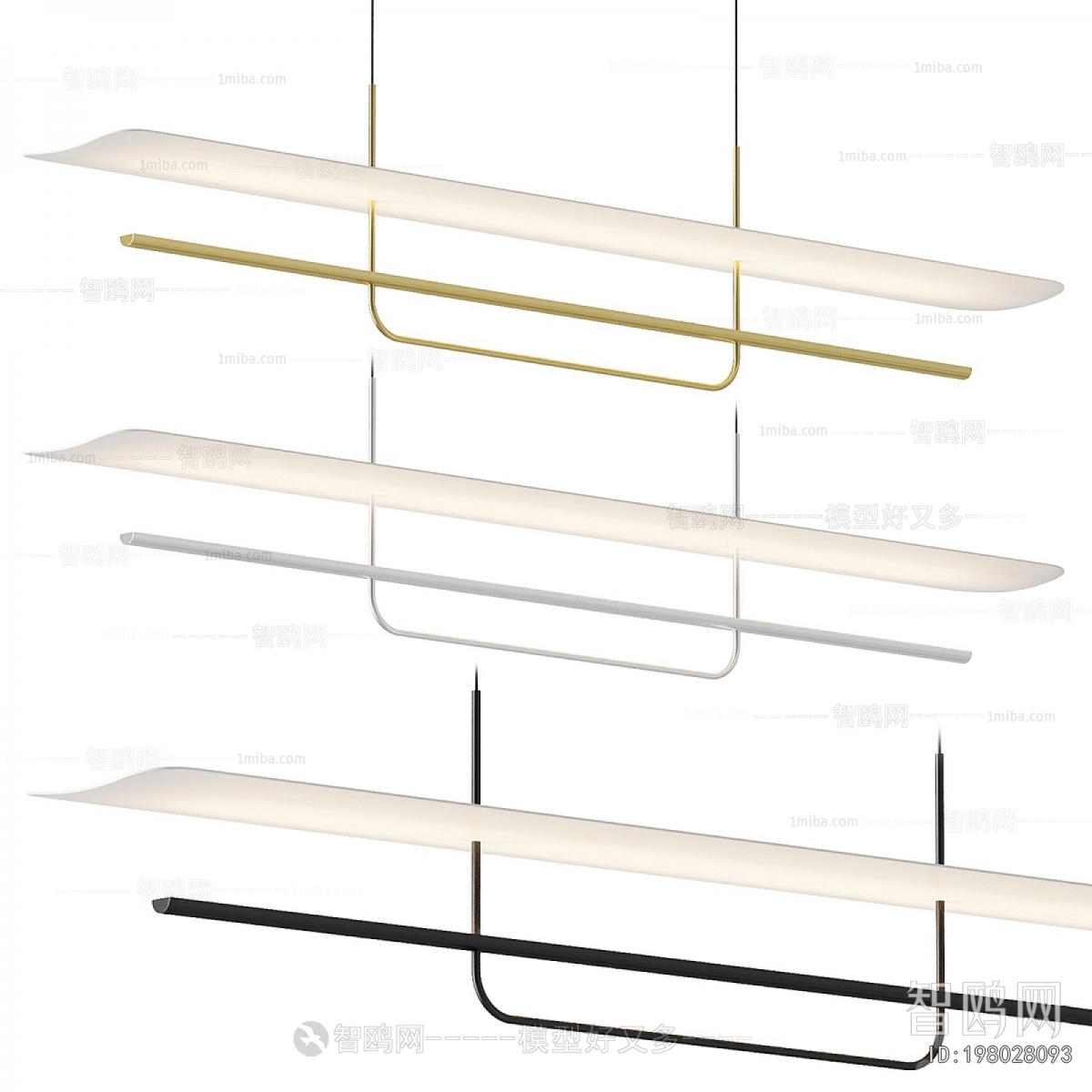 Modern Long Chandelier