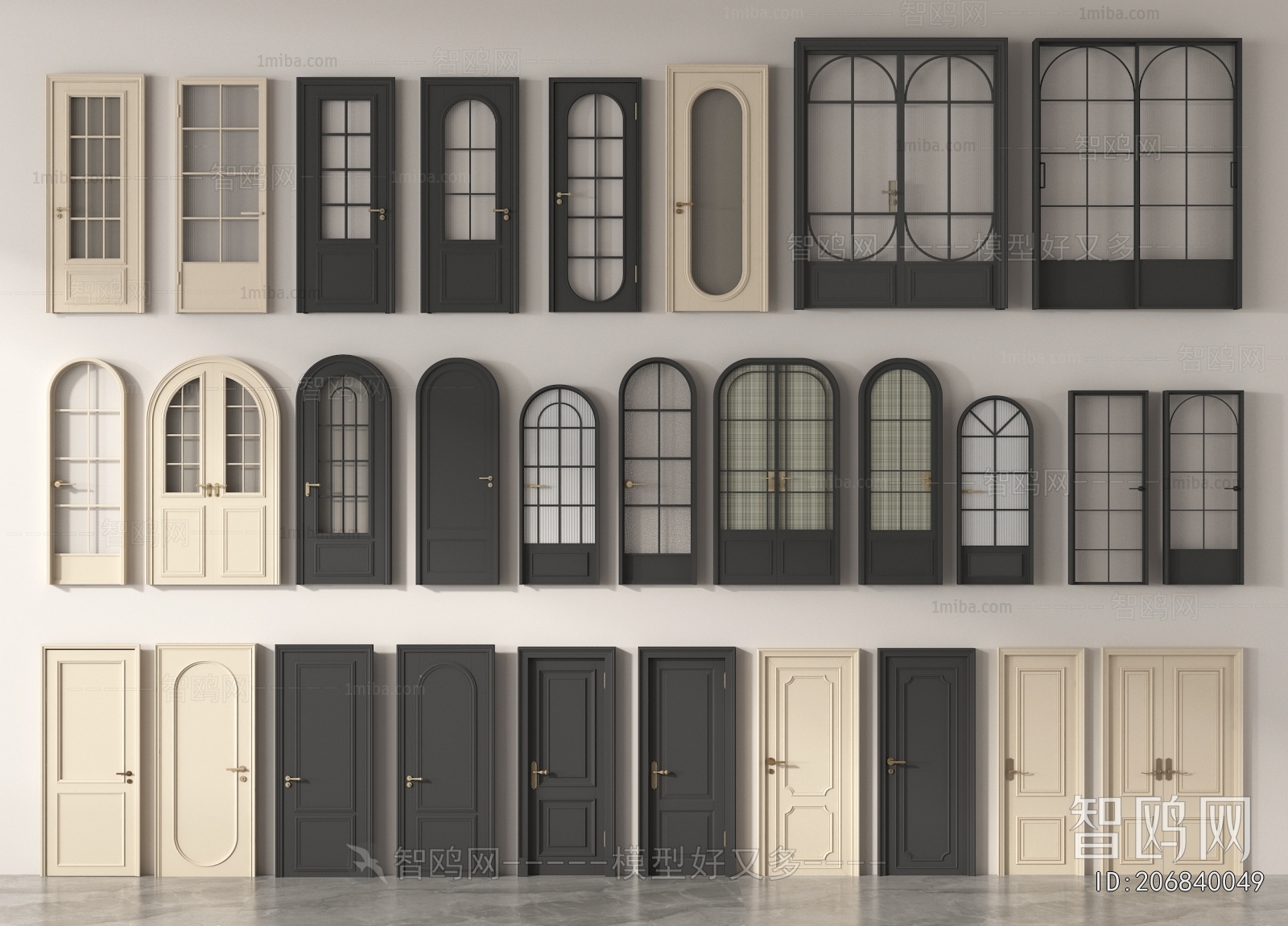 French Style Single Door