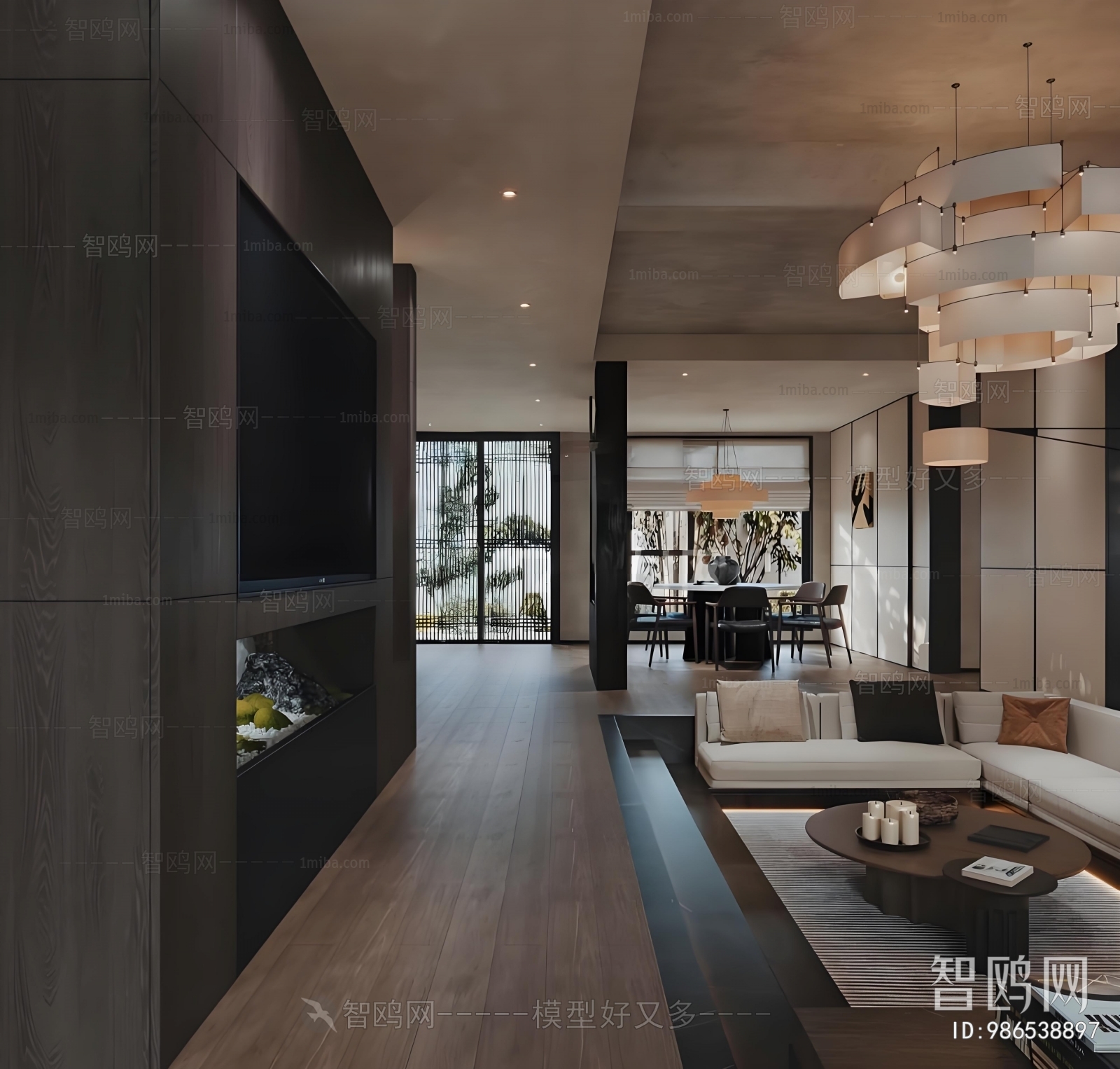 Wabi-sabi Style A Living Room