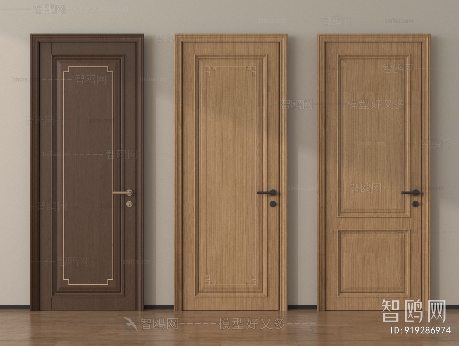 New Chinese Style Single Door