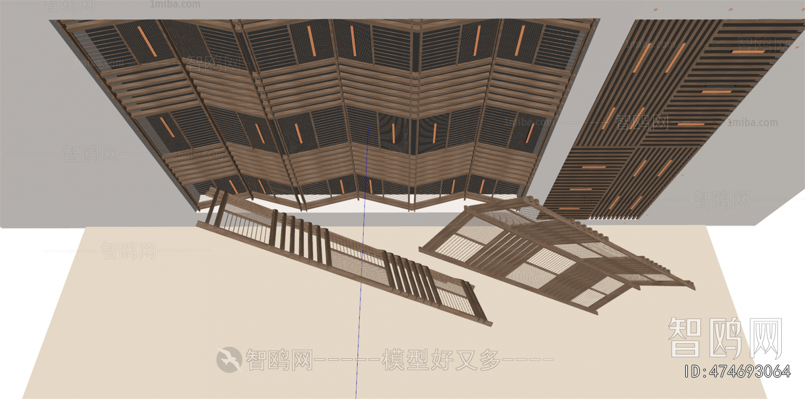 New Chinese Style Suspended Ceiling