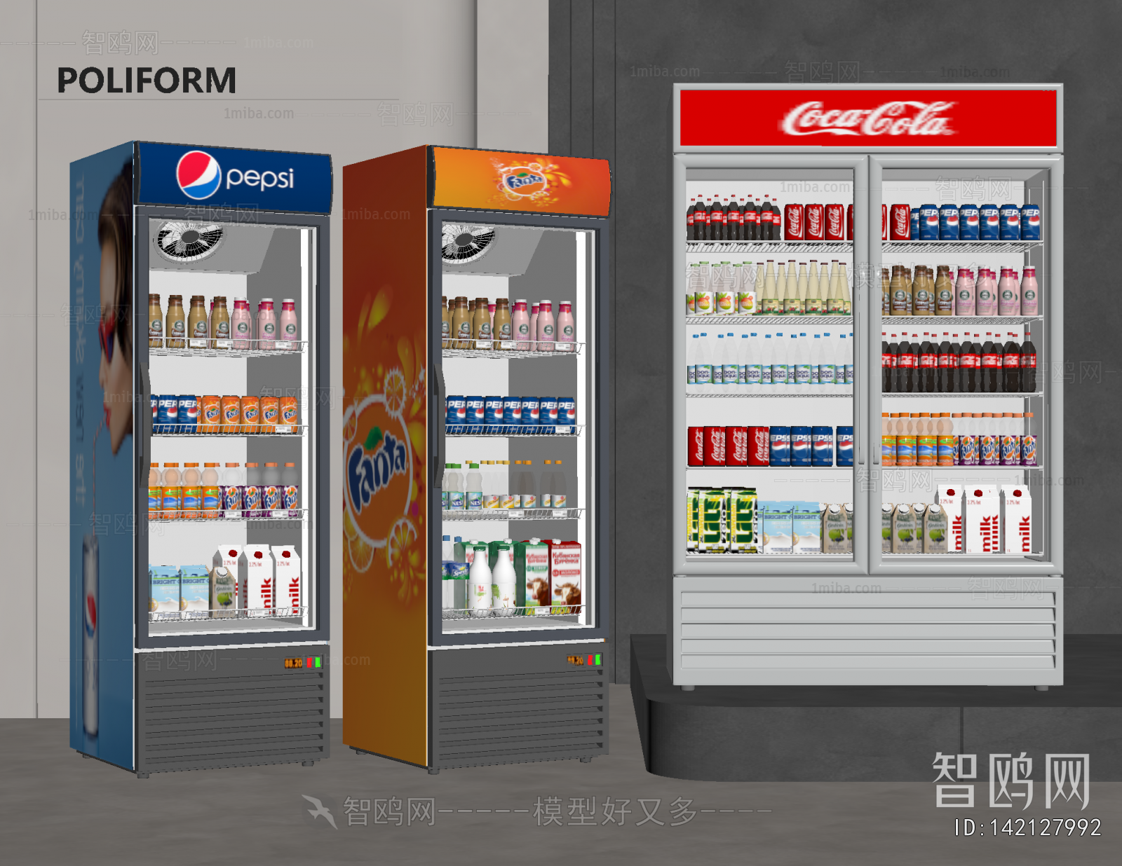 Modern Refrigerator Freezer