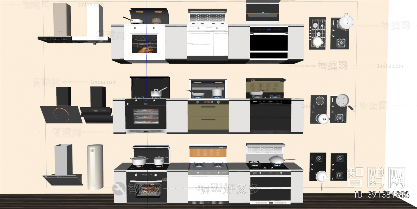 Modern Kitchen Electric Gas Range