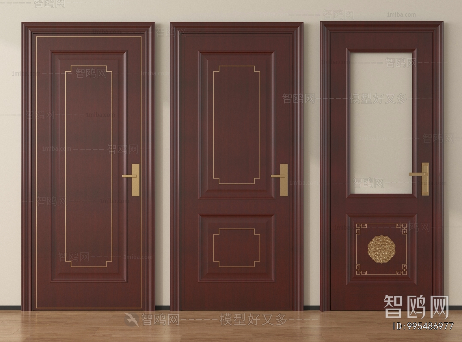 New Chinese Style Single Door