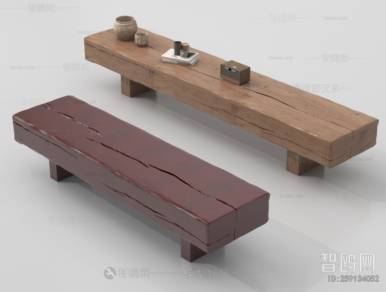 Wabi-sabi Style Bench