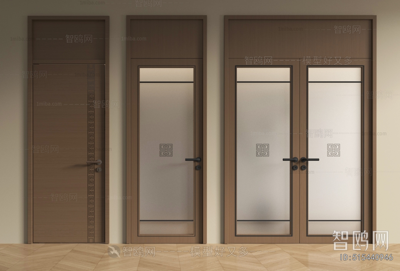 New Chinese Style Single Door