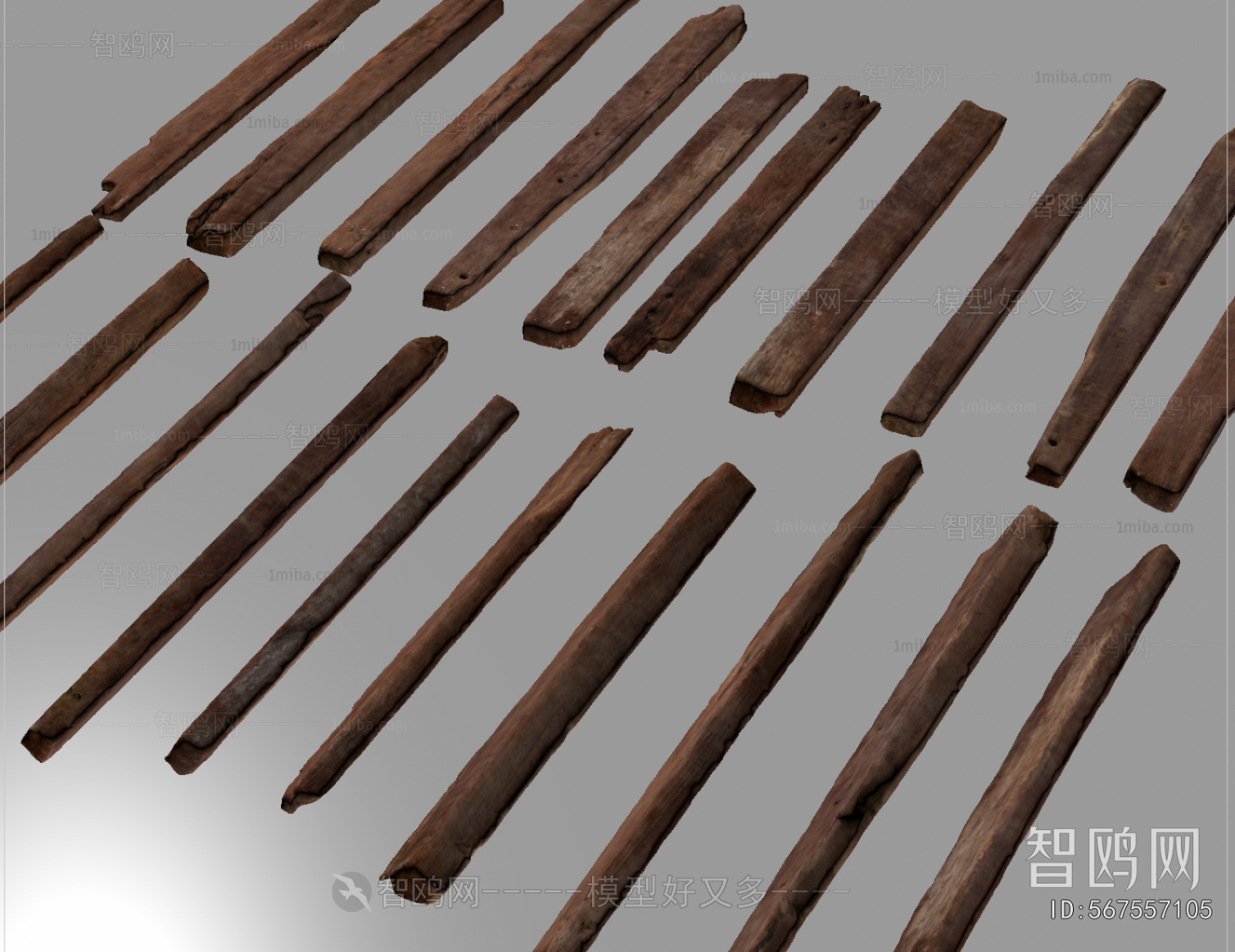 Wabi-sabi Style Column