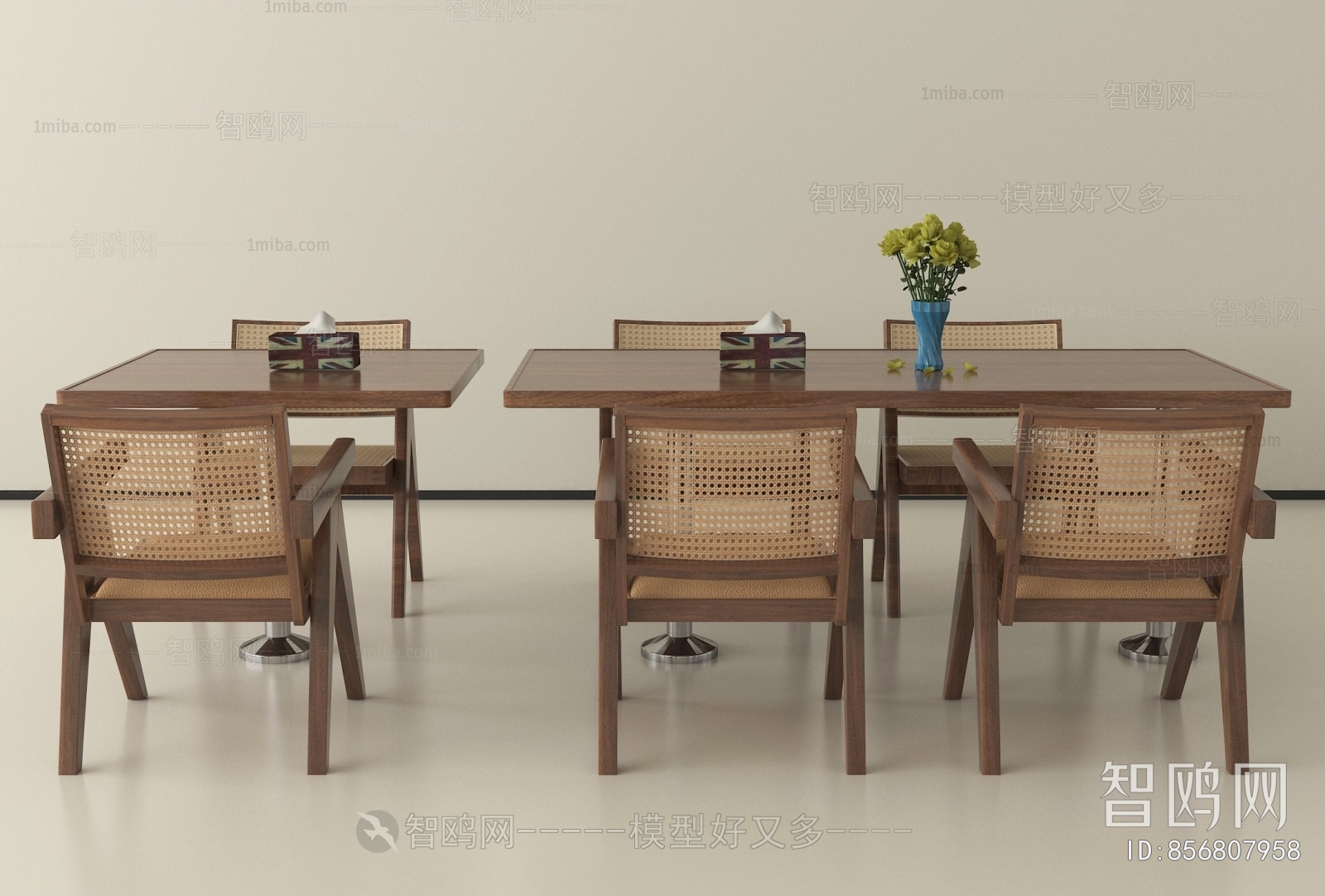 Wabi-sabi Style Dining Table And Chairs