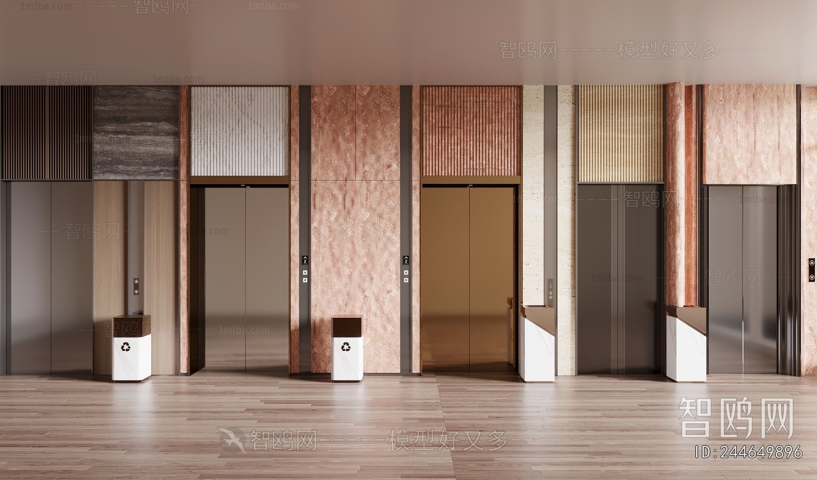 Modern Office Elevator Hall