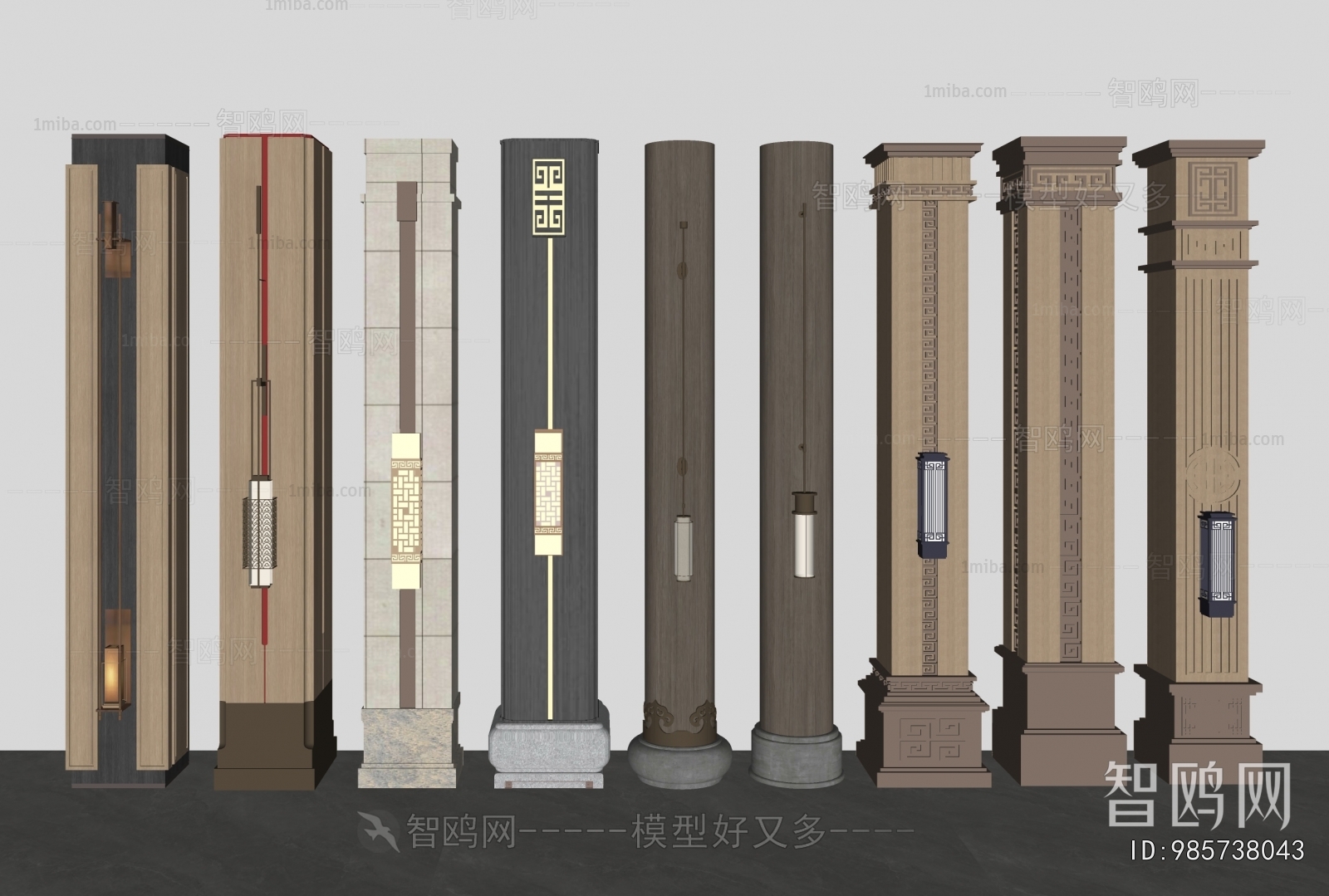 New Chinese Style Column