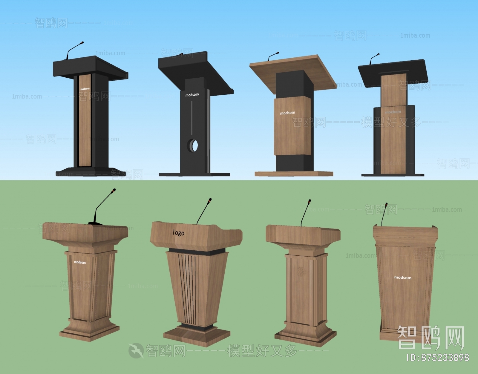 Modern Rostrum/Lecture Table