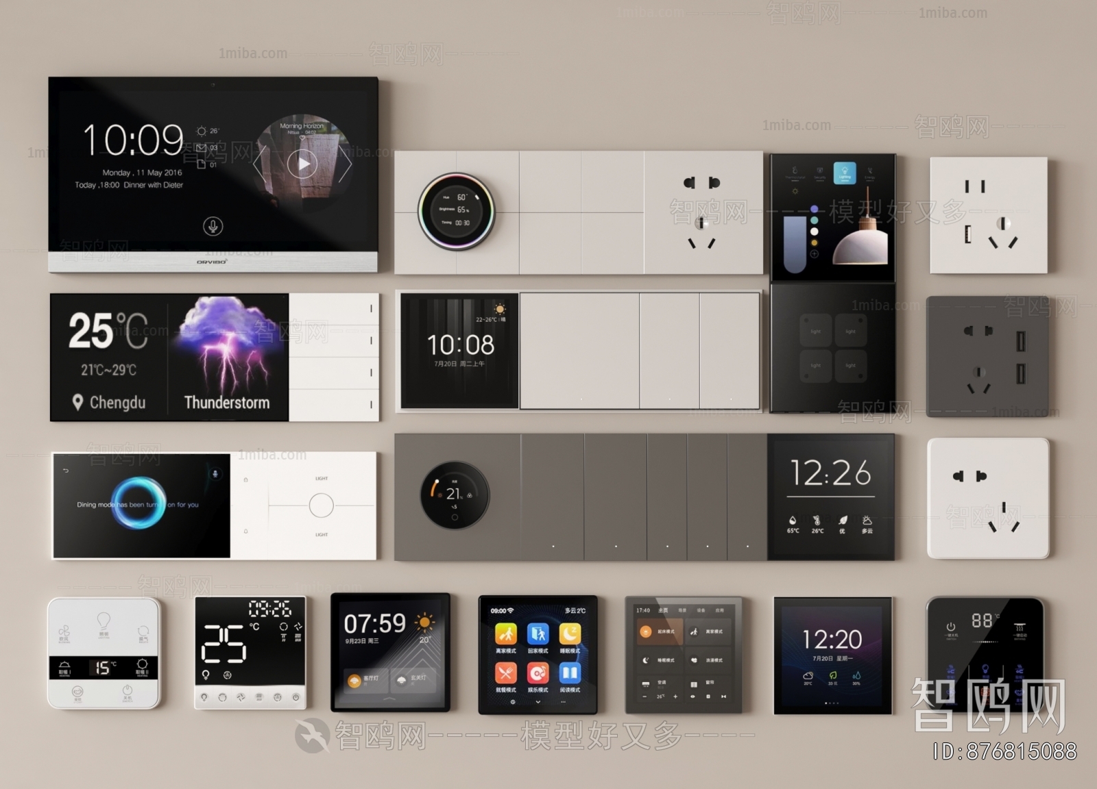 Modern Switch Socket Panel