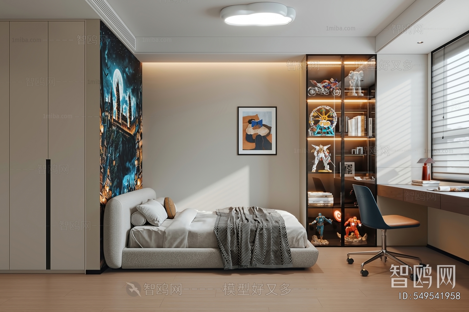 Modern Boy's Room And Son's Room