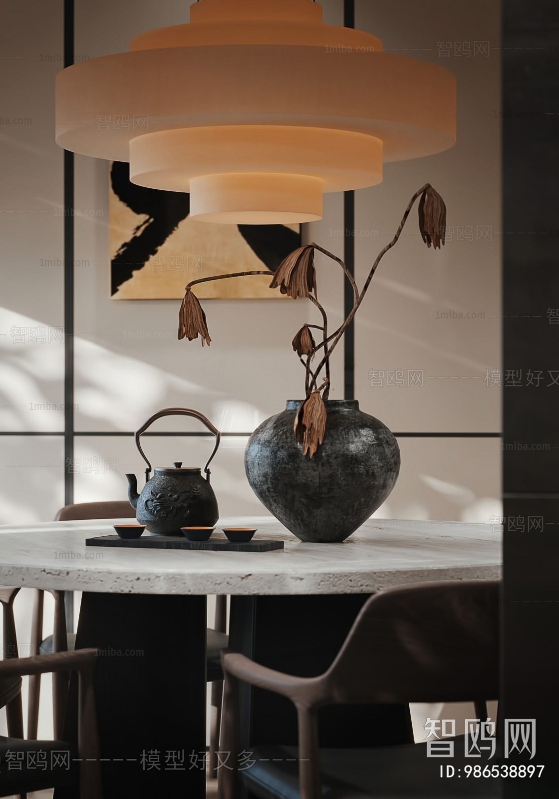 Wabi-sabi Style A Living Room