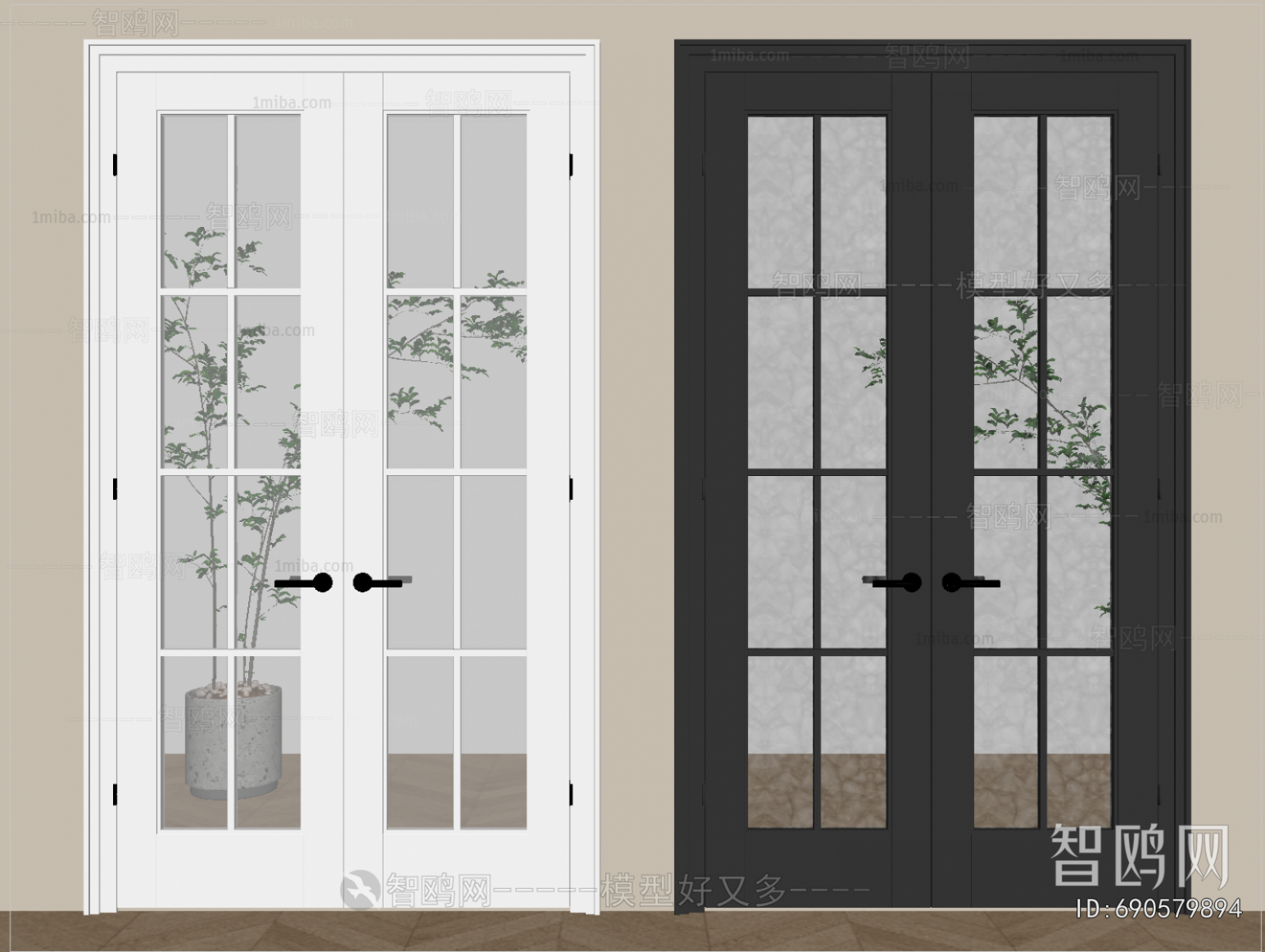 French Style Double Door