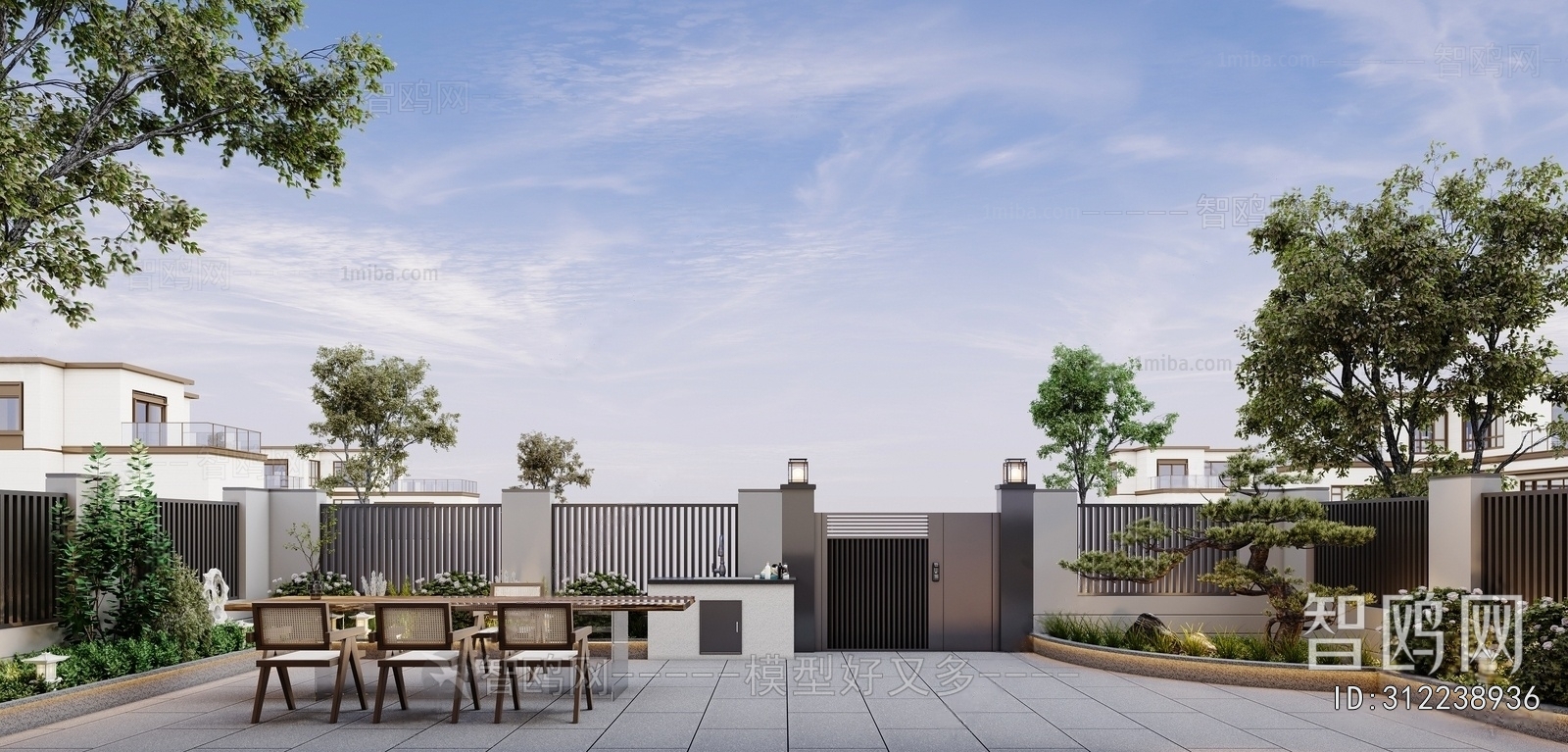 New Chinese Style Courtyard/landscape