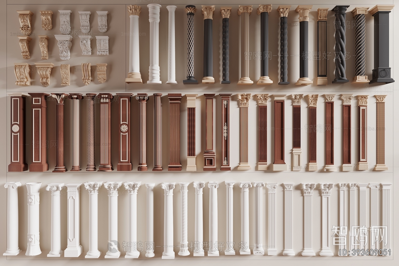 European Style Roman Pillar