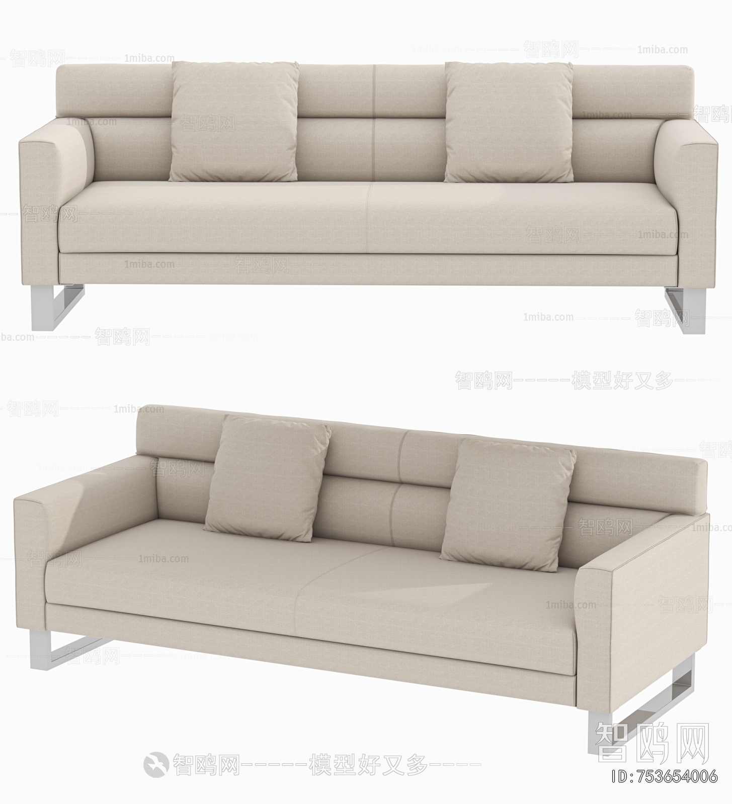 Modern Three-seat Sofa