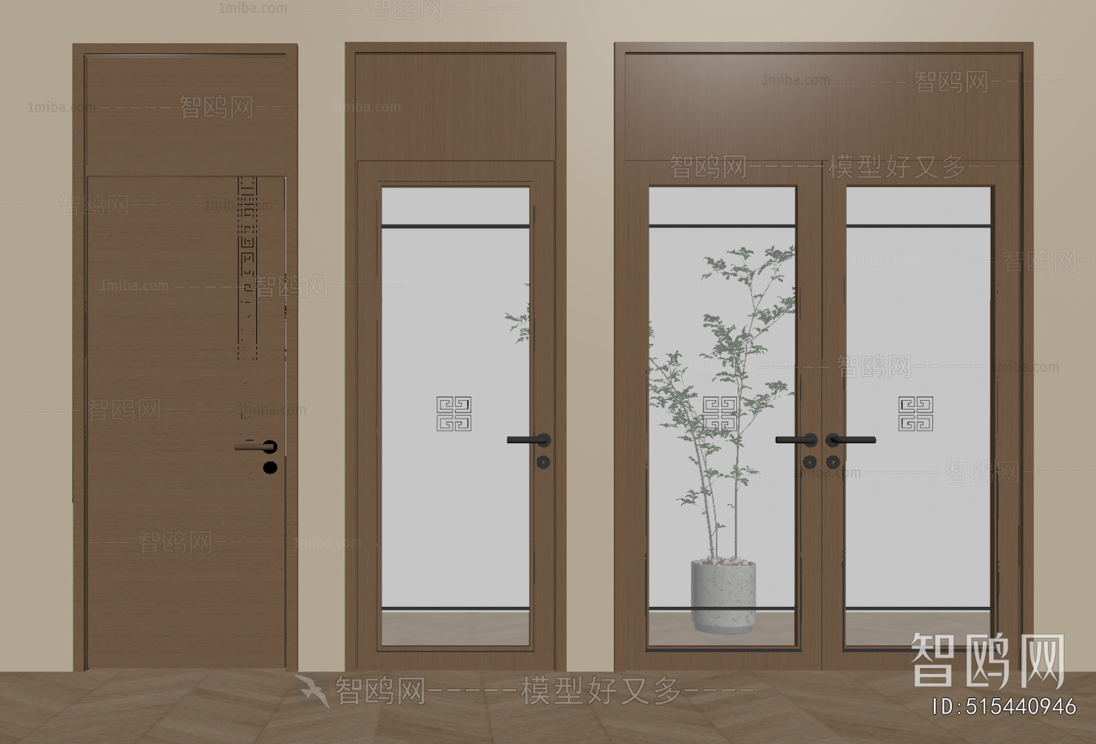 New Chinese Style Single Door