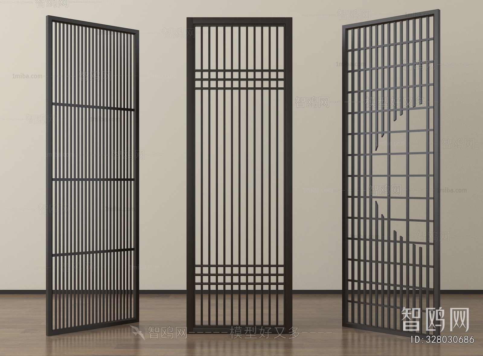 New Chinese Style Wooden Screen Partition