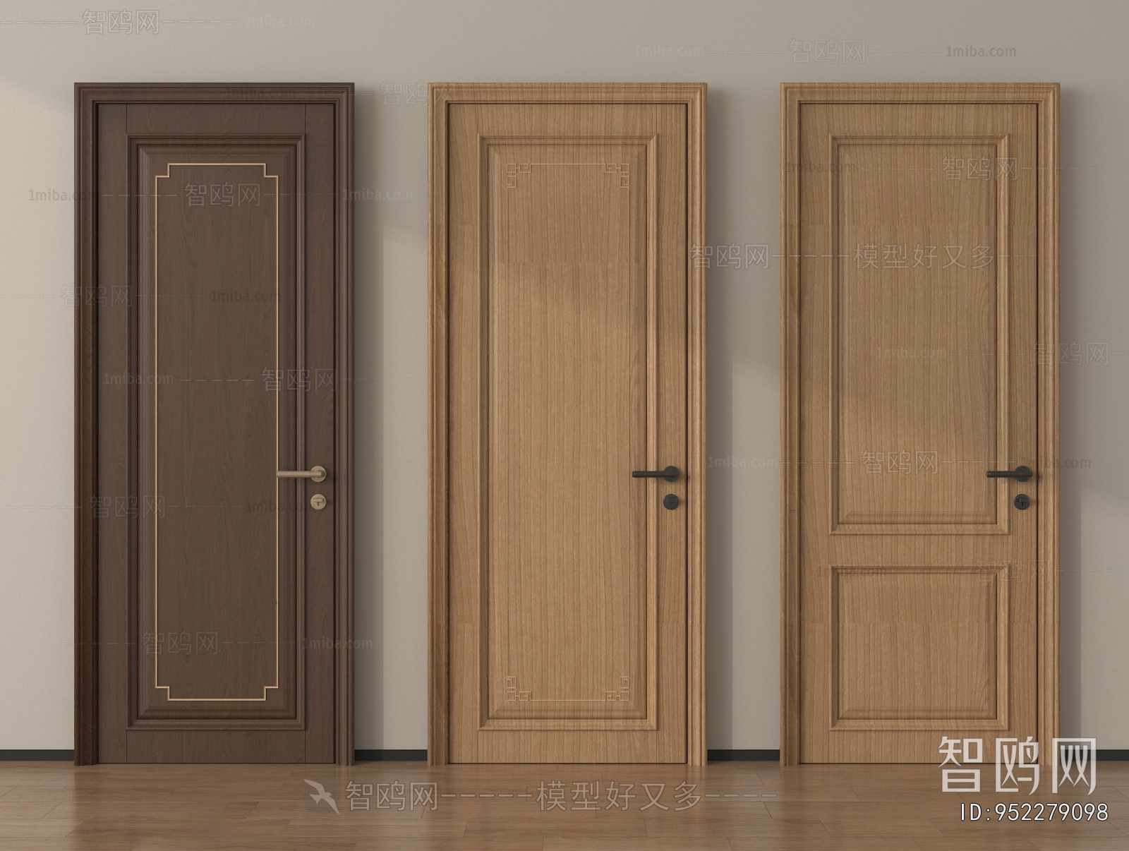 New Chinese Style Single Door