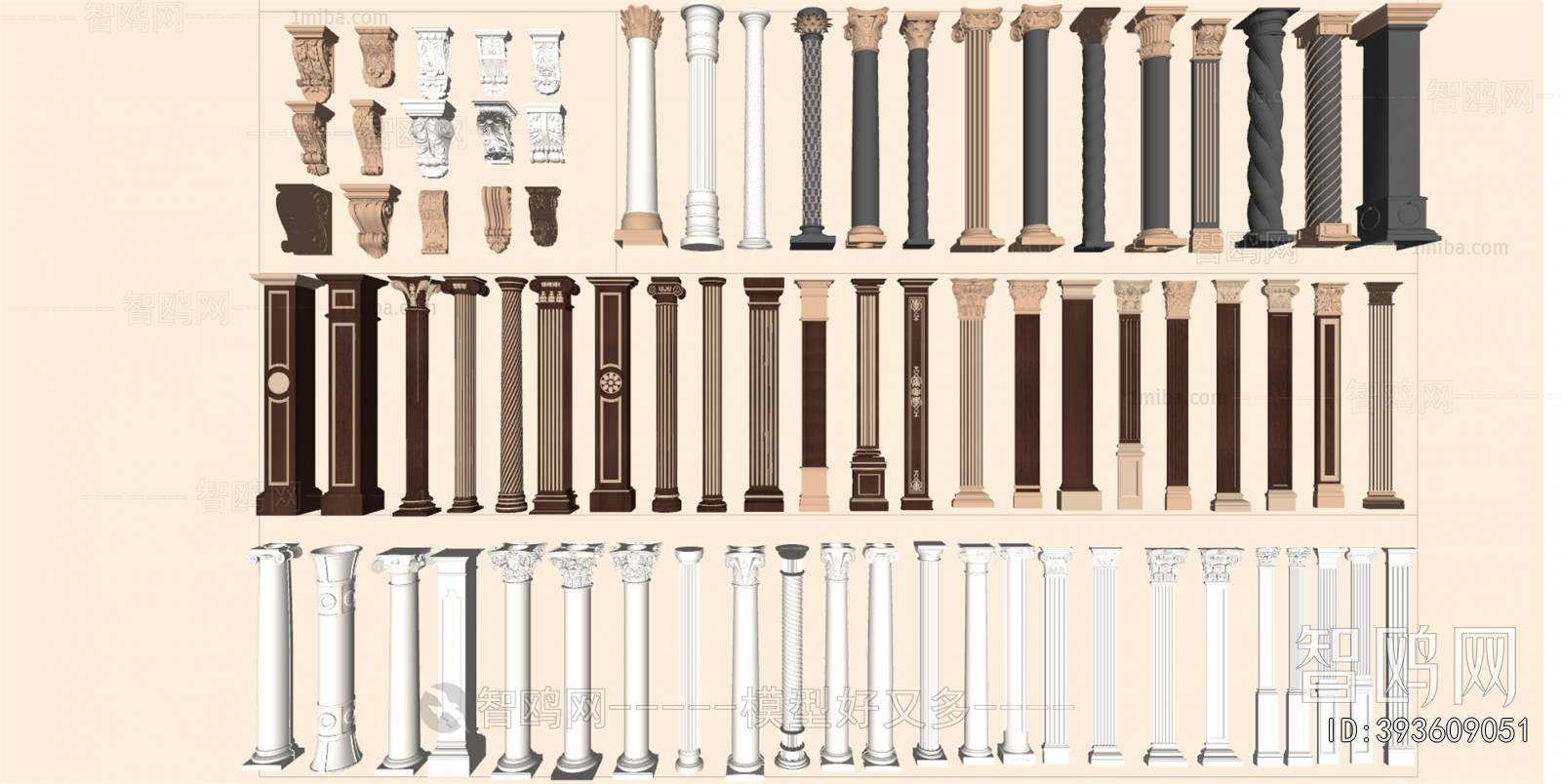 European Style Roman Pillar