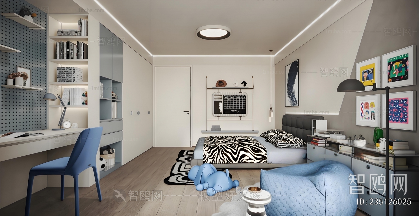 Modern Boy's Room And Son's Room