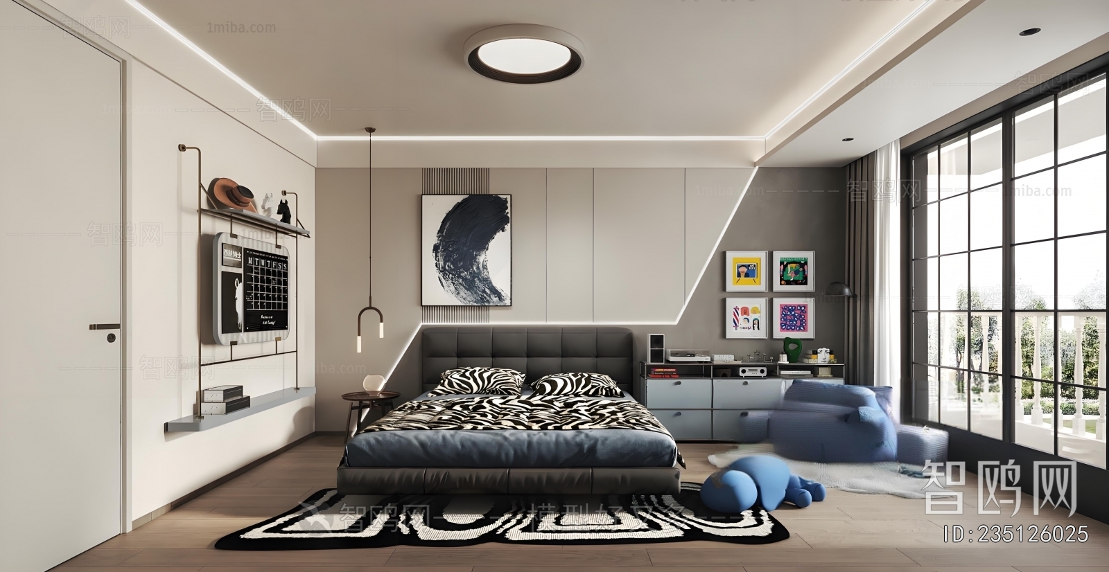 Modern Boy's Room And Son's Room