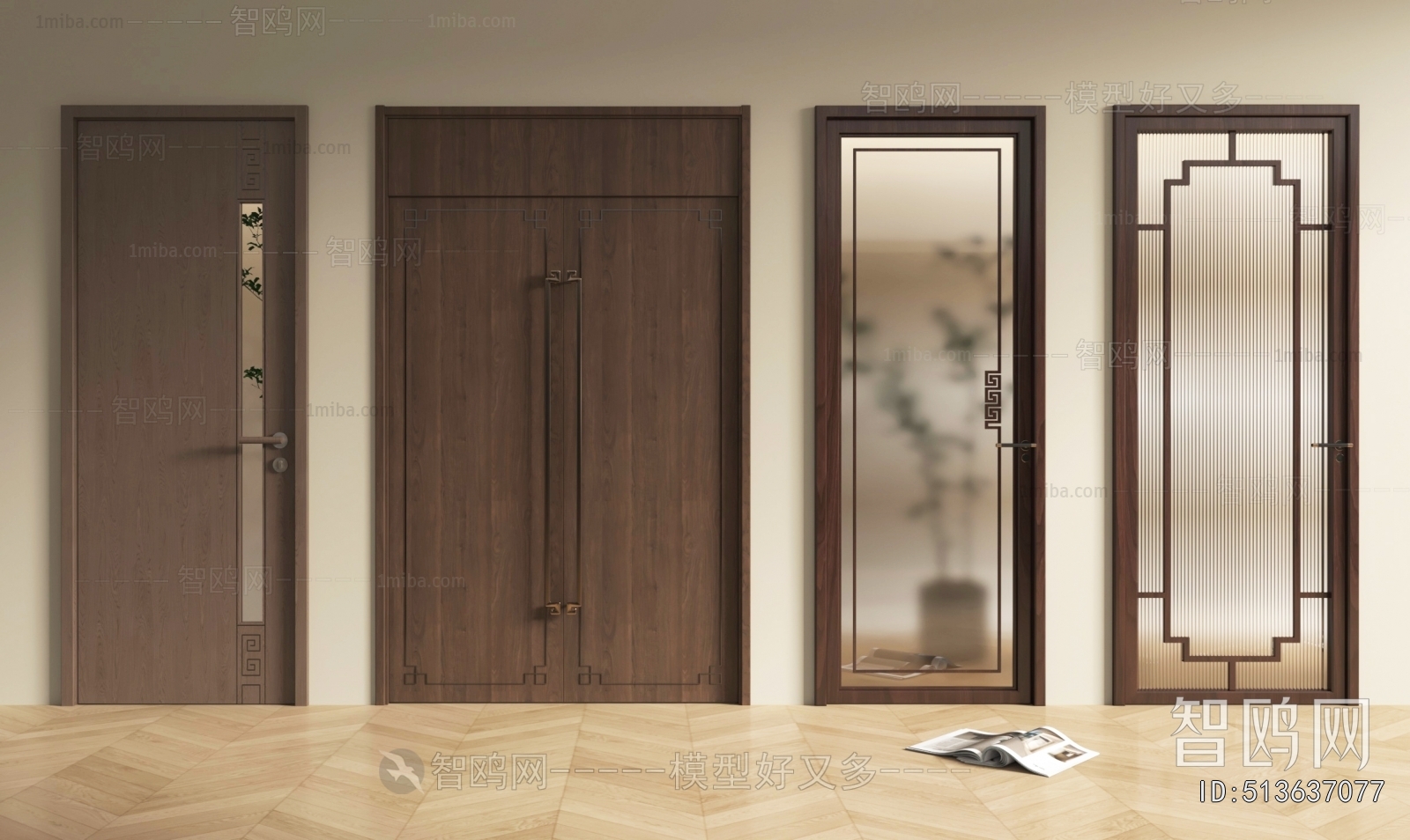 New Chinese Style Single Door