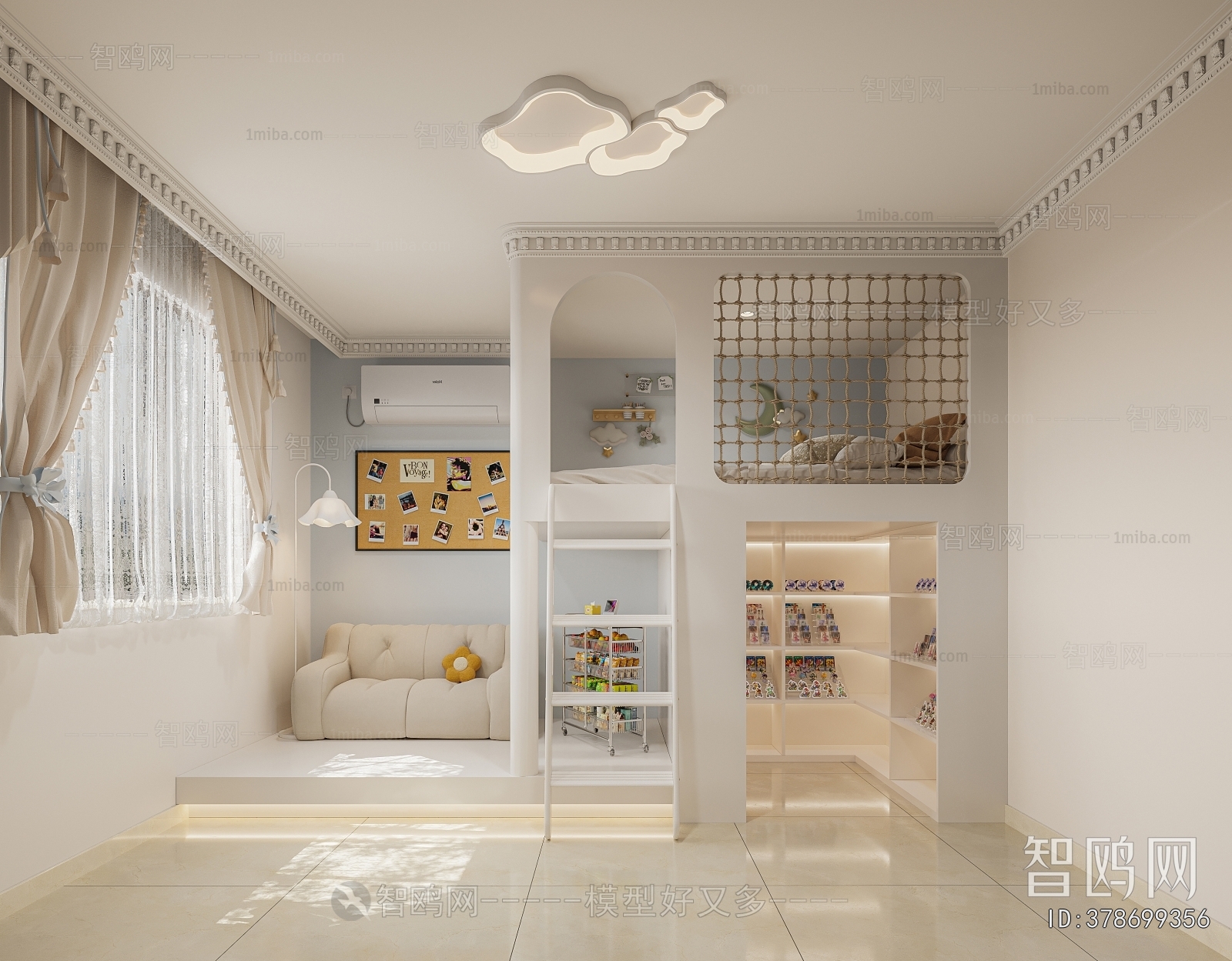 Simple European Style Children's Room