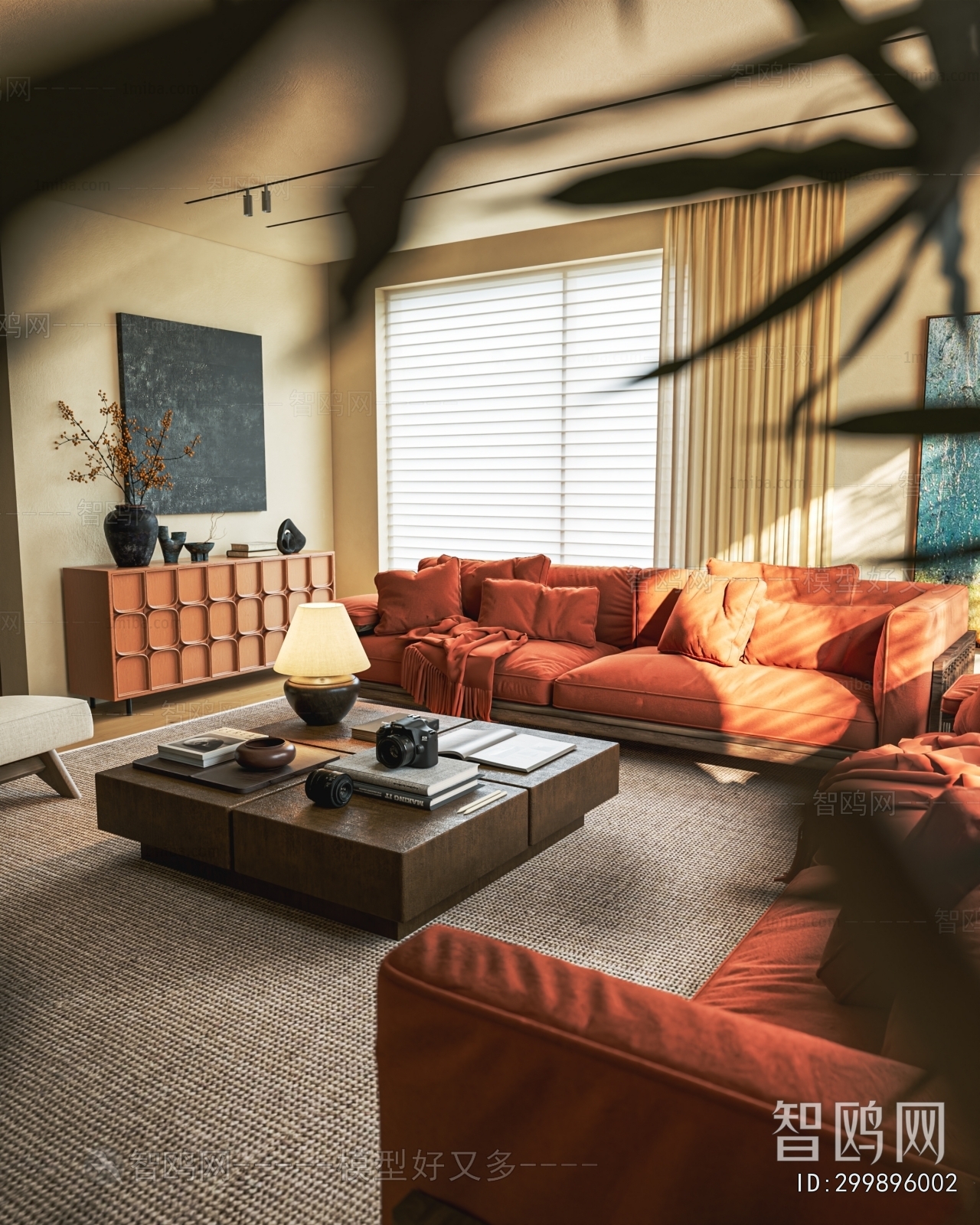 Wabi-sabi Style A Living Room