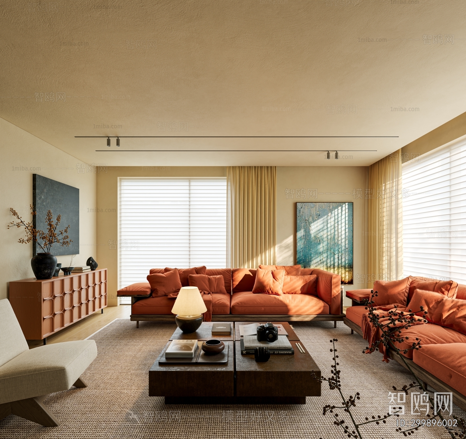 Wabi-sabi Style A Living Room