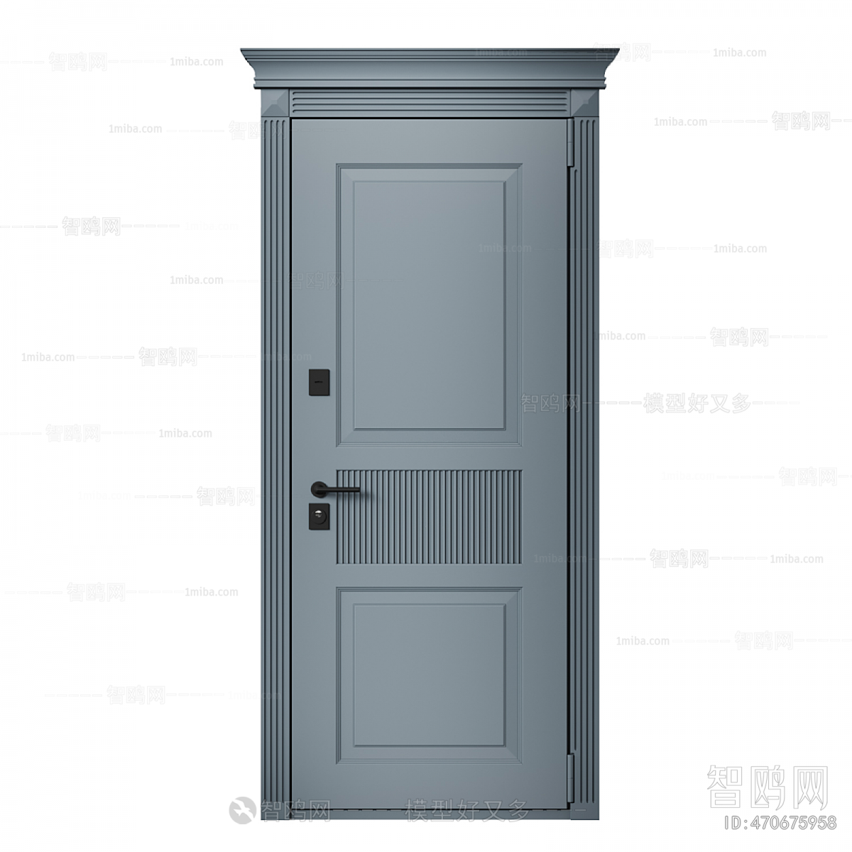 Simple European Style Single Door