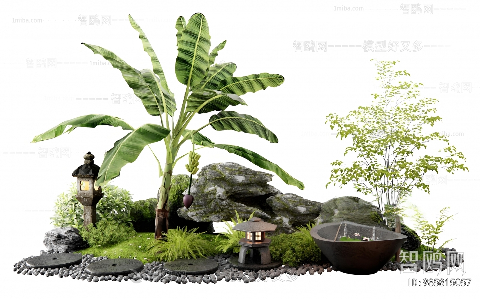 Japanese Style Rockery Waterscape