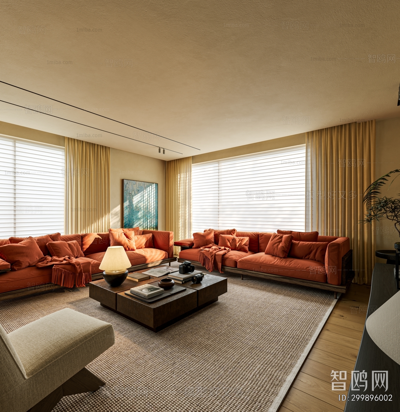 Wabi-sabi Style A Living Room