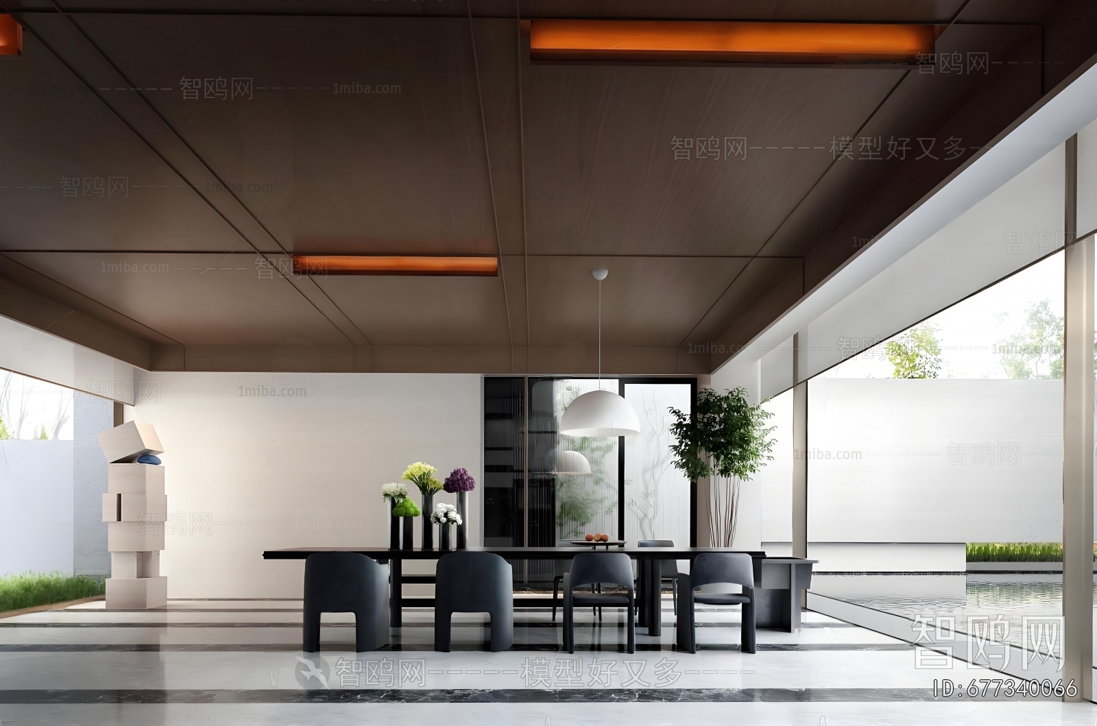 New Chinese Style Real Estate Sales Office