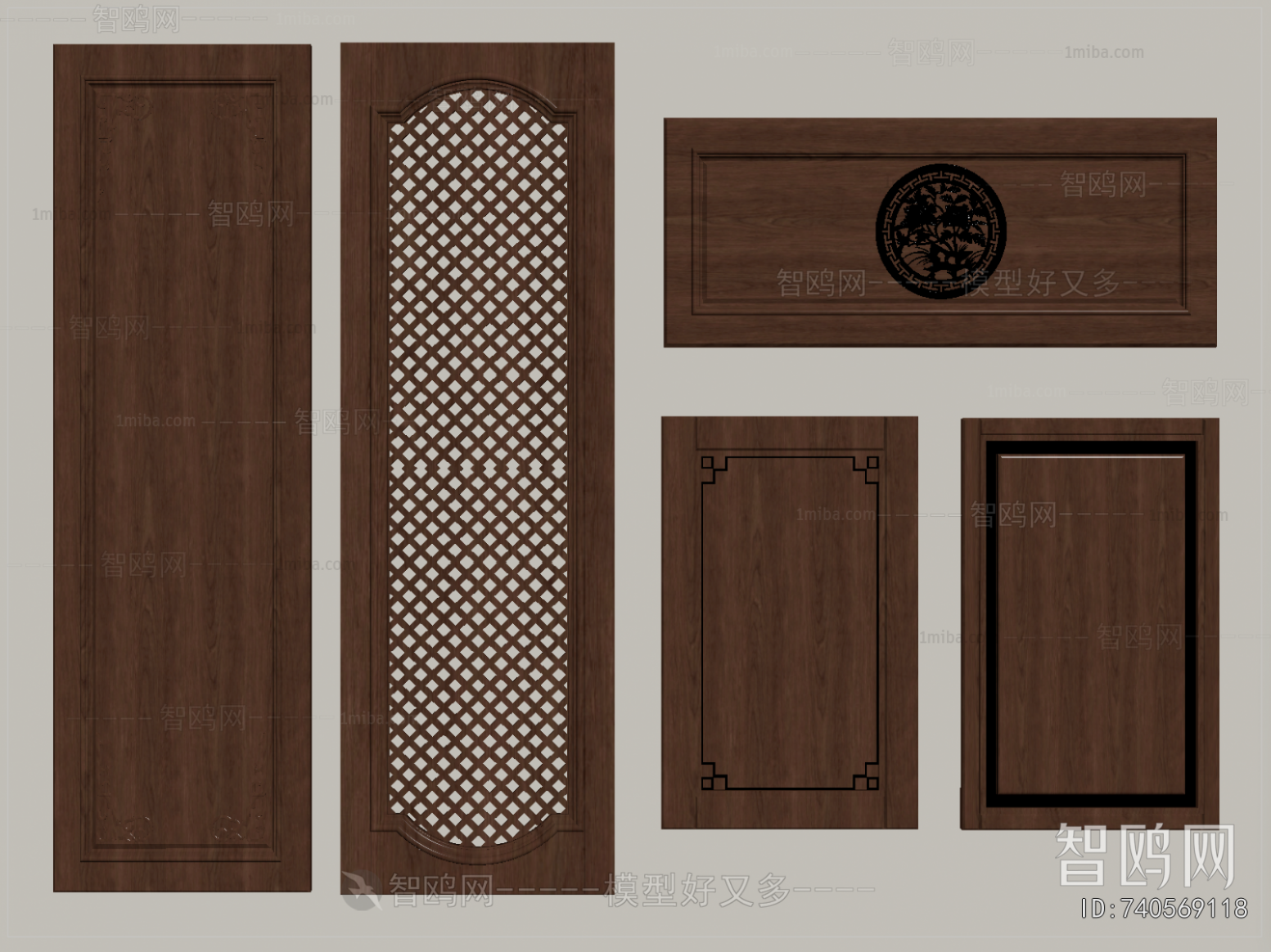 New Chinese Style Door Panel