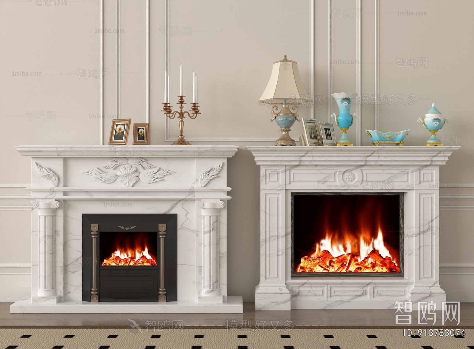 European Style Fireplace
