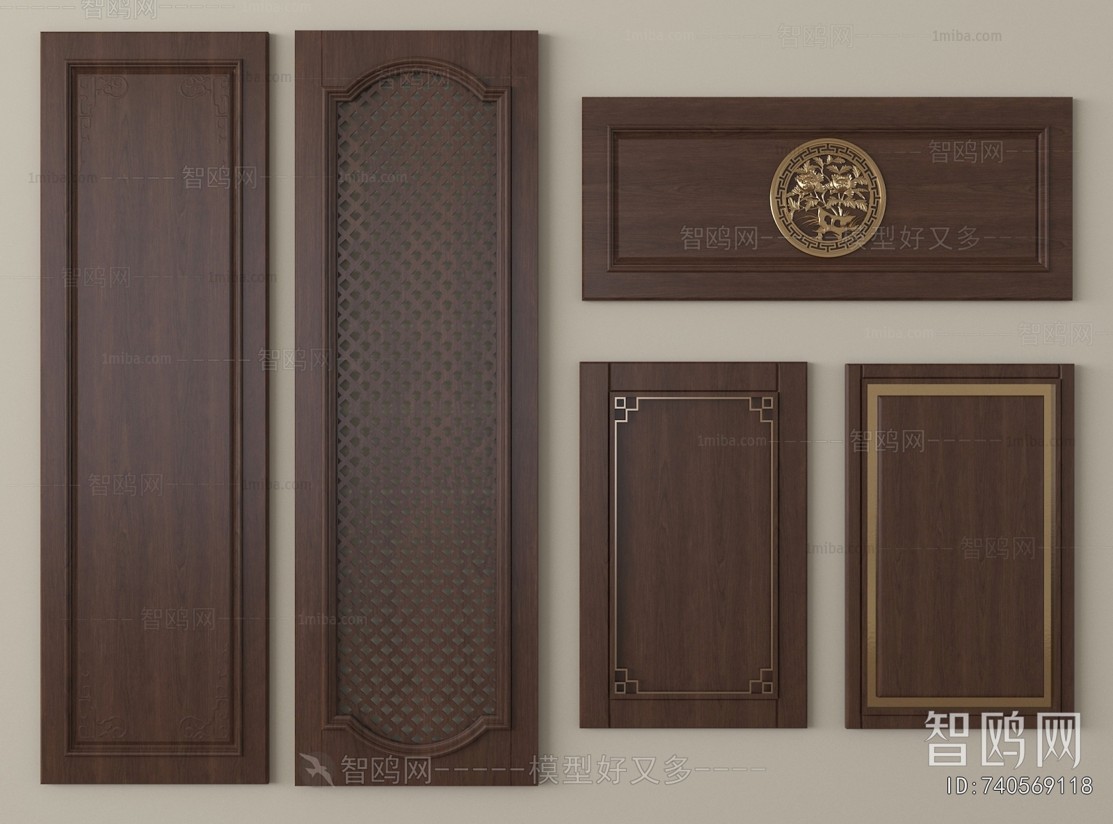 New Chinese Style Door Panel