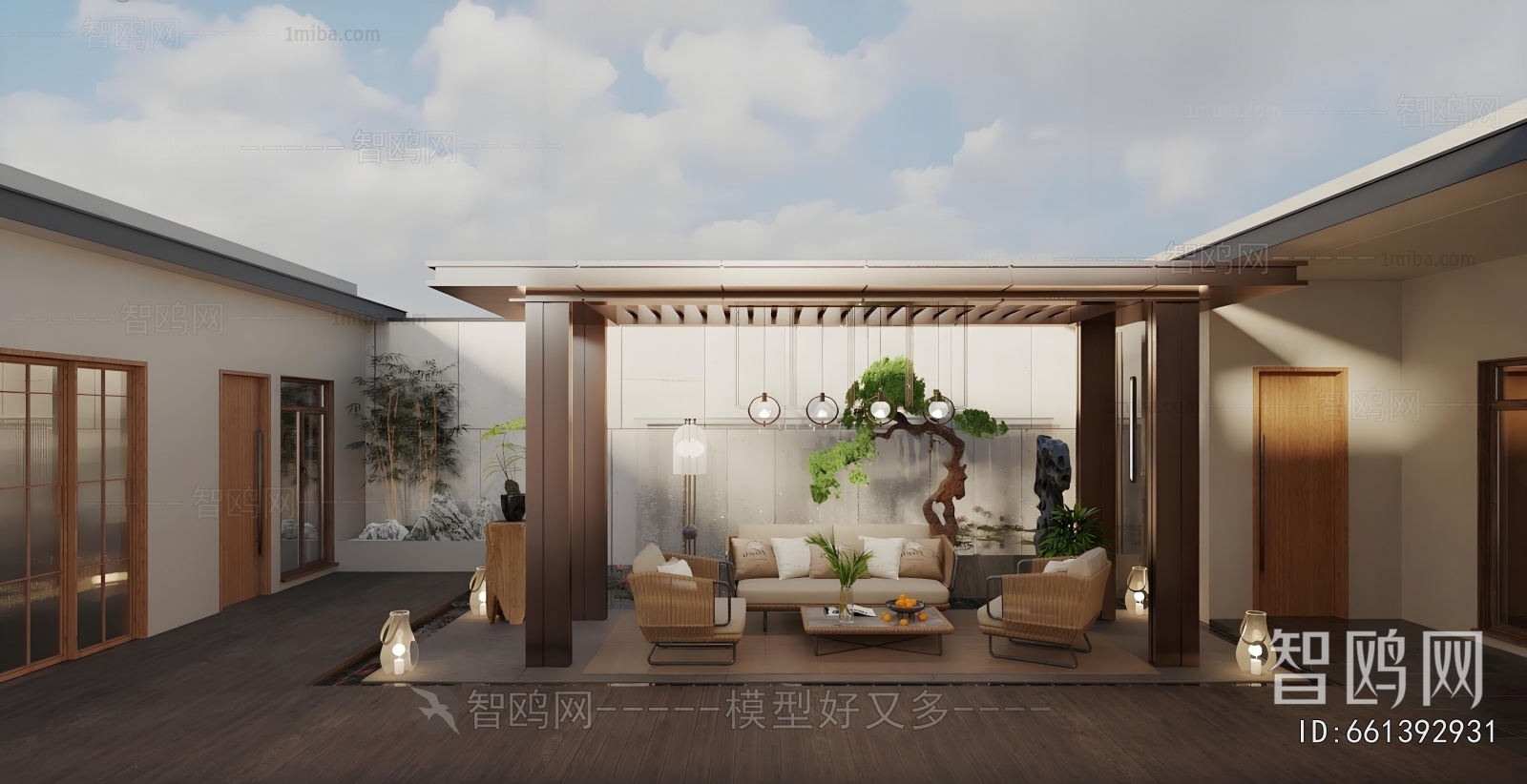 Japanese Style Courtyard/landscape