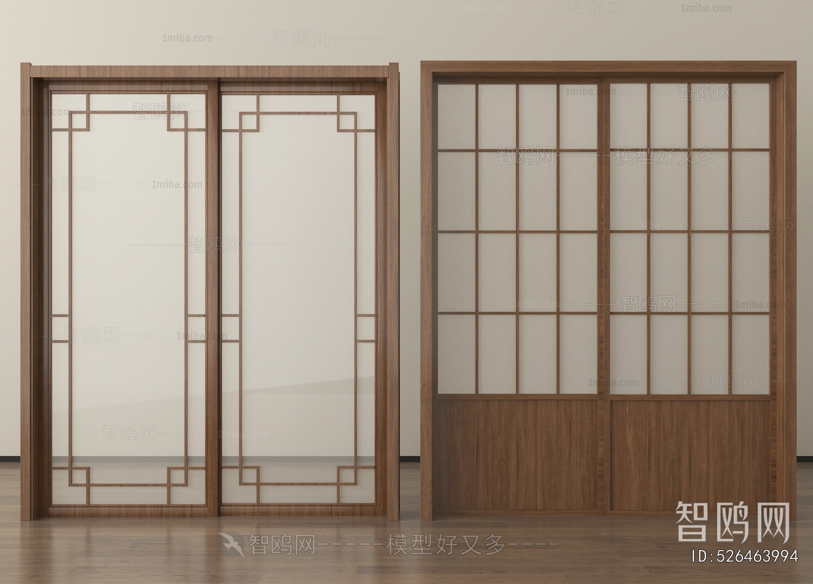 New Chinese Style Sliding Door