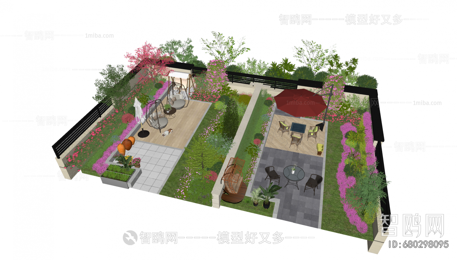 Modern Courtyard/landscape