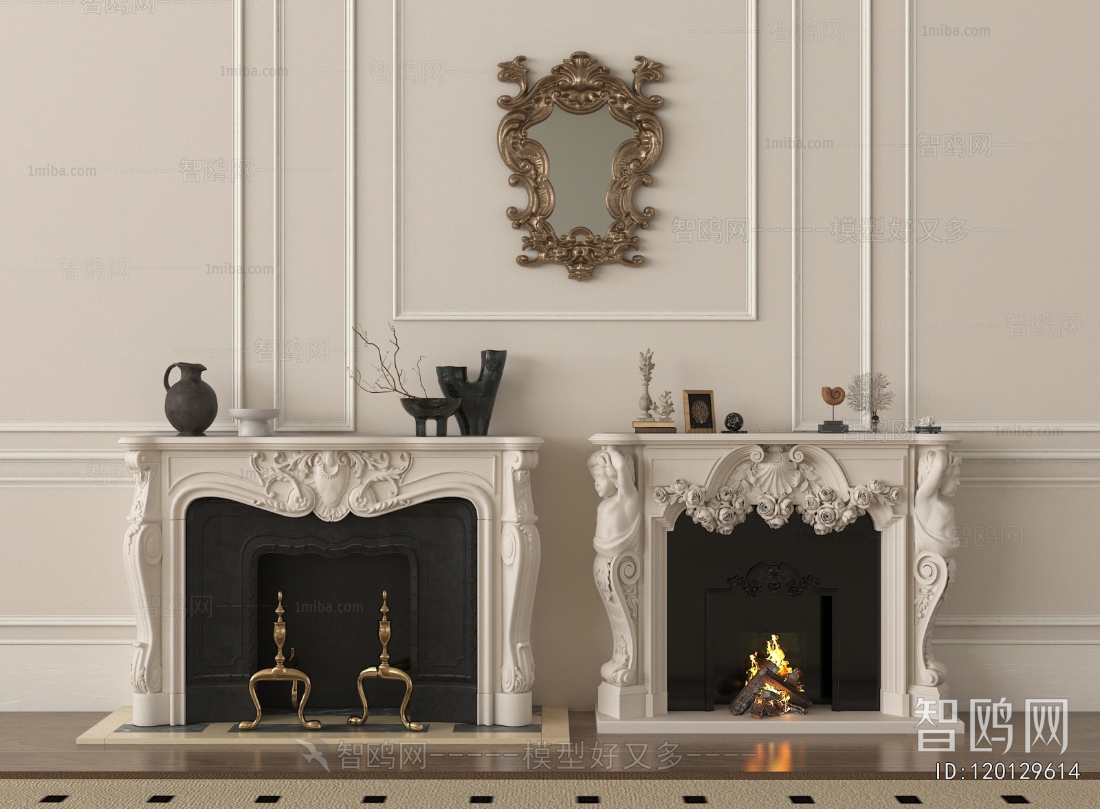 French Style Fireplace