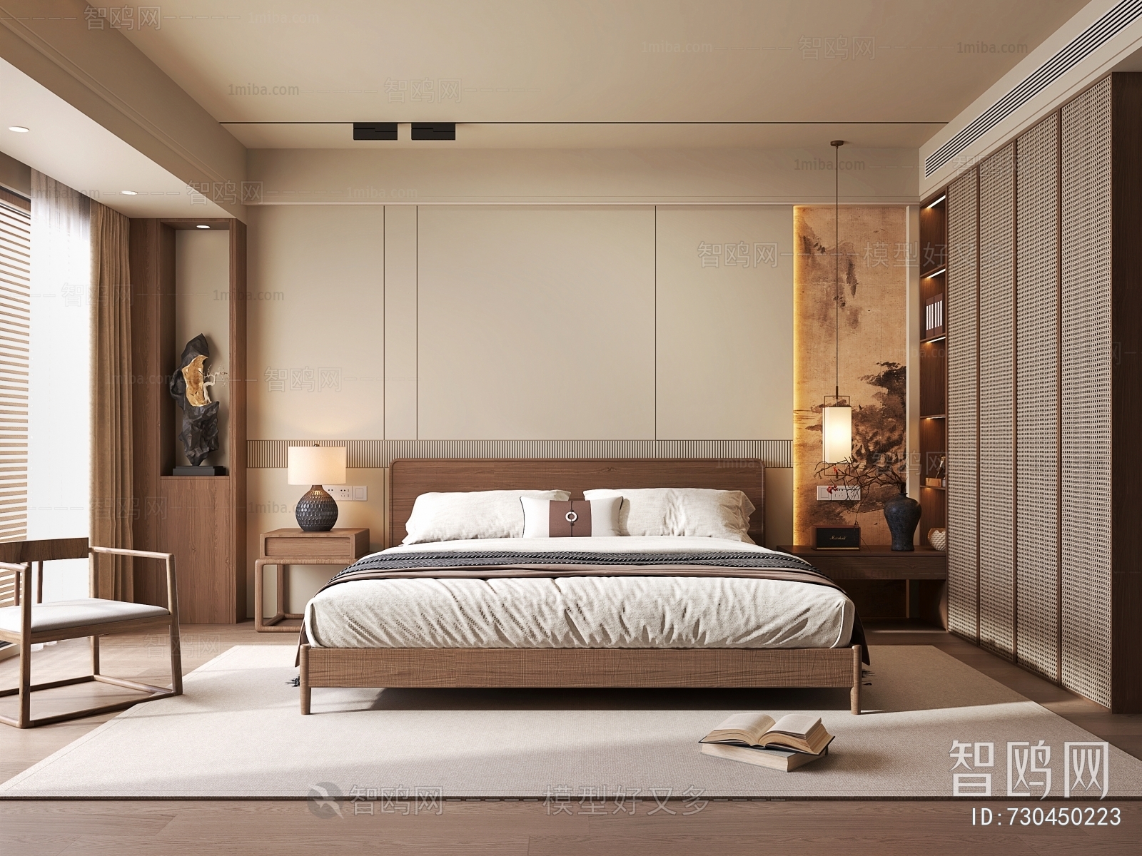 New Chinese Style Bedroom