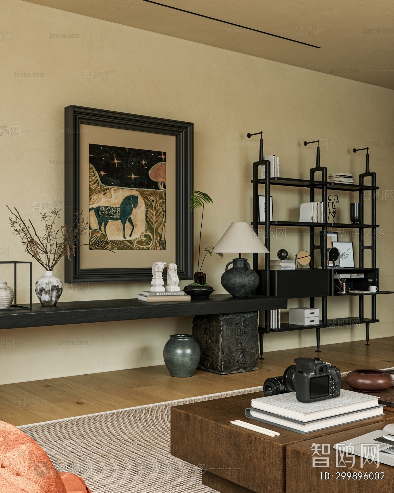 Wabi-sabi Style A Living Room